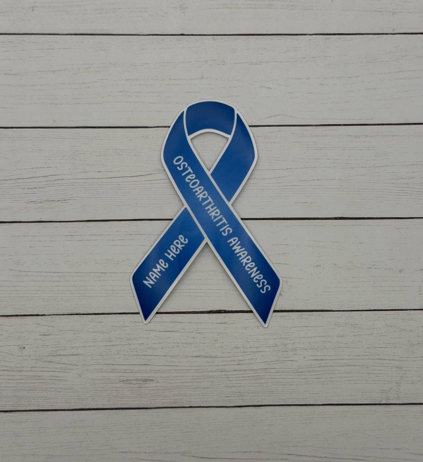 Osteoarthritis Awareness Custom Ribbon Sticker or Magnet