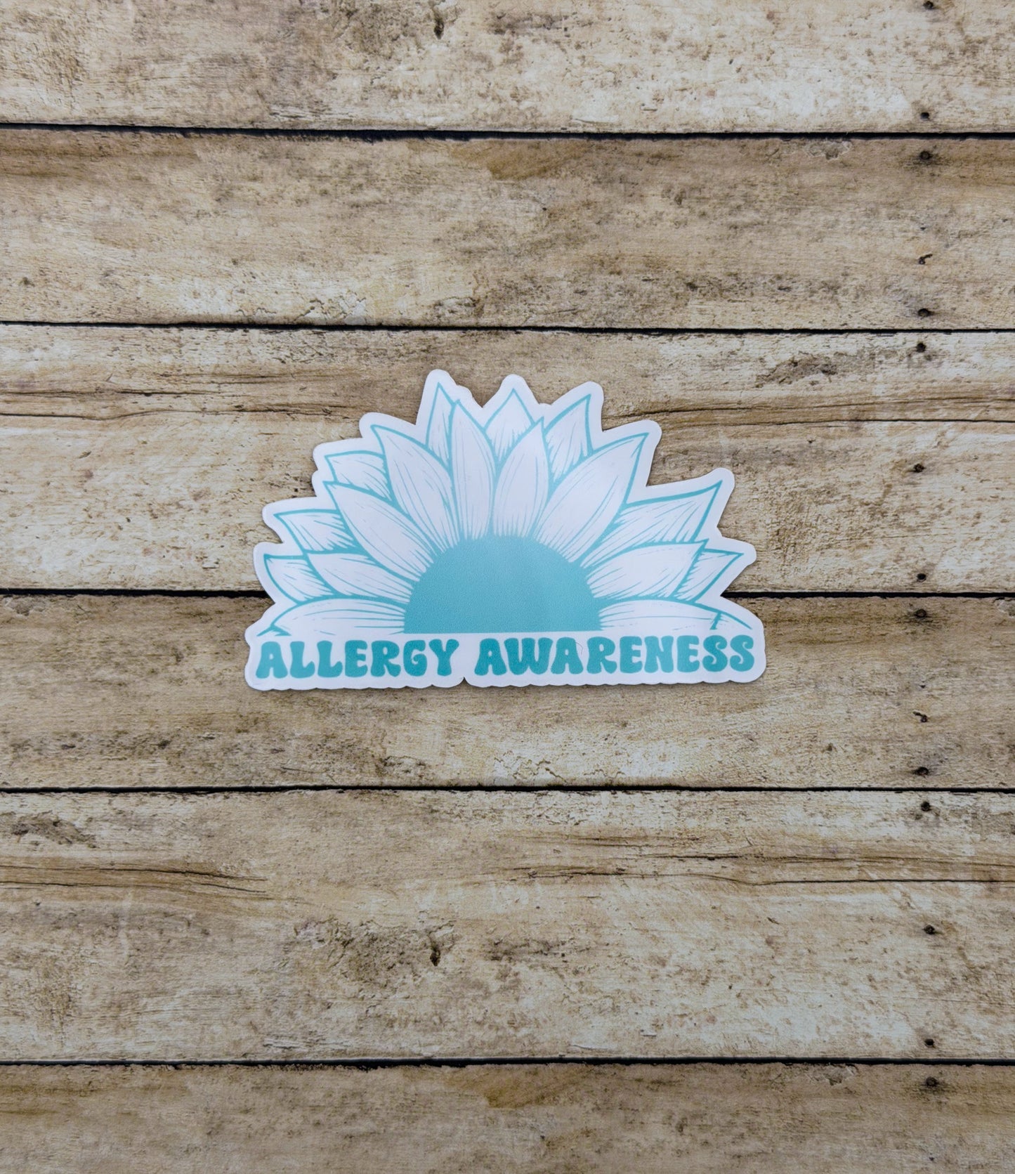 Allergy Awareness Sunflower Sticker or Magnet