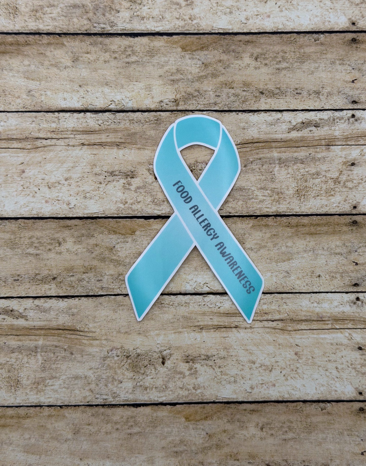 Food Allergy Awareness Ribbon Sticker or Magnet