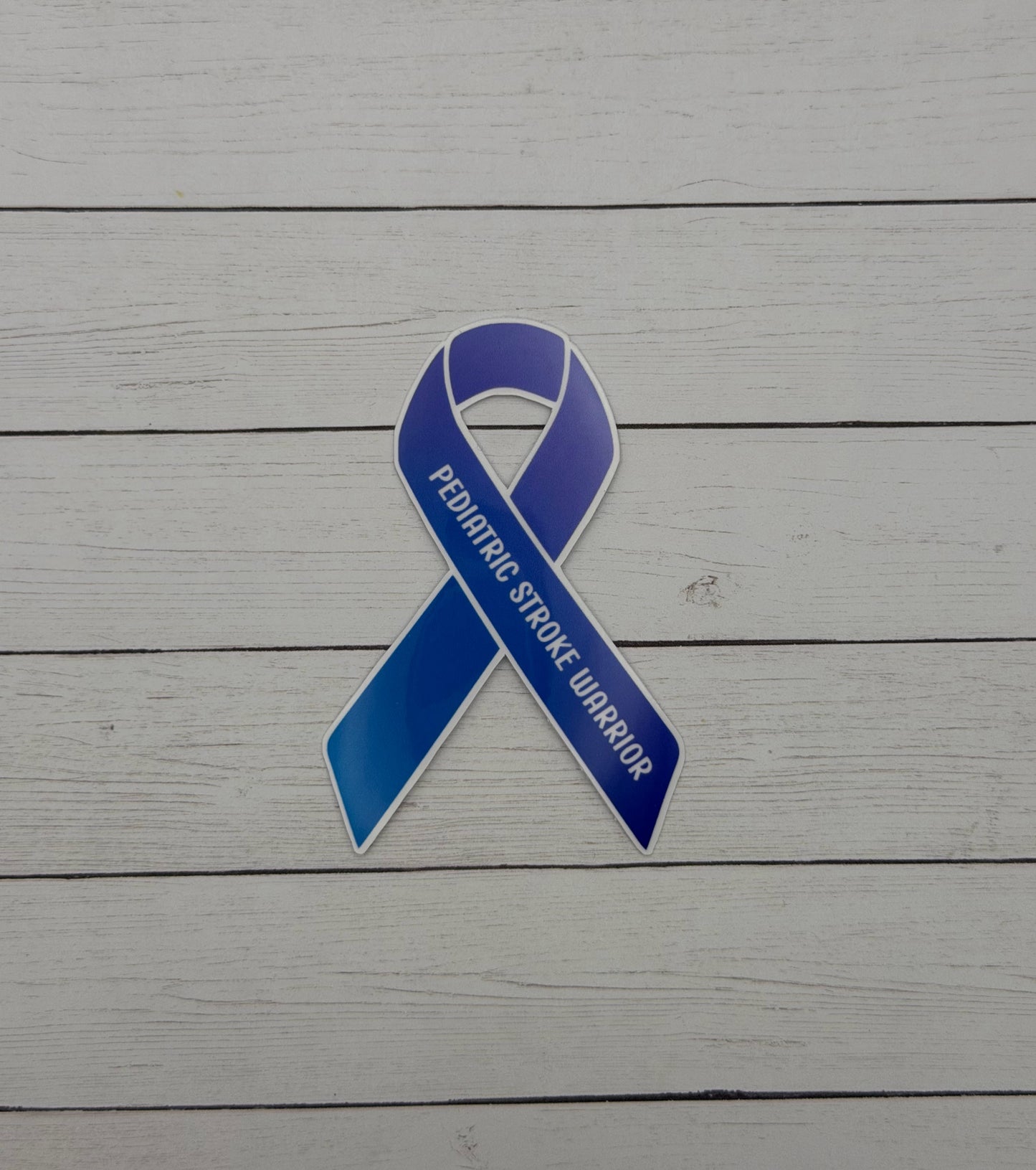Pediatric Stroke Warrior Ribbon Sticker or Magnet