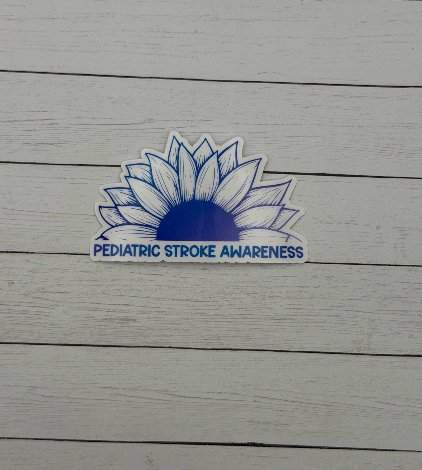 Pediatric Stroke Awareness Sunflower Sticker or Magnet