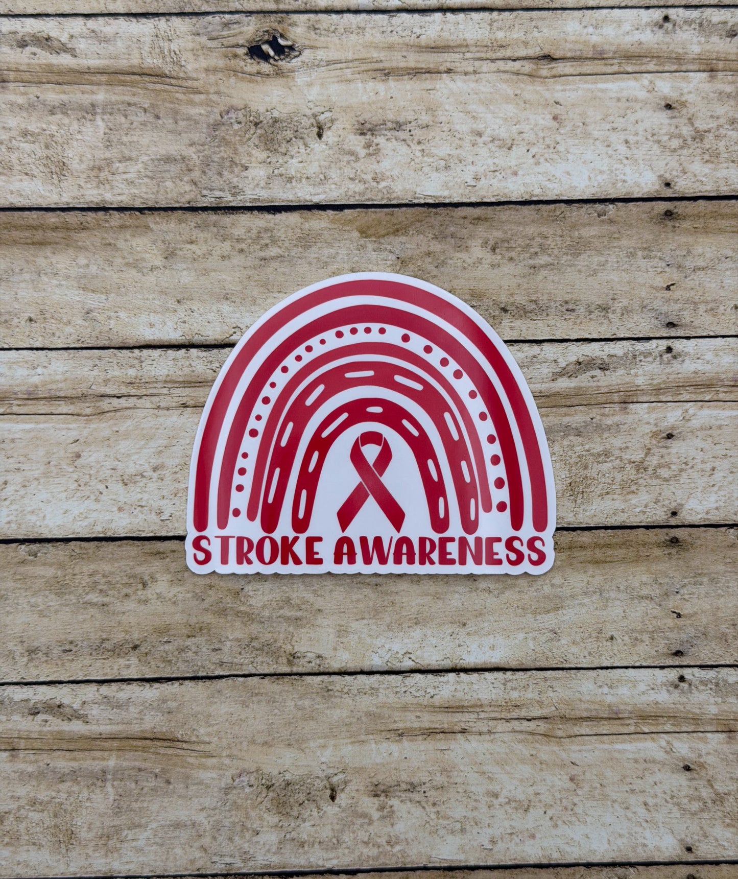 Stroke Awareness Rainbow Sticker or Magnet