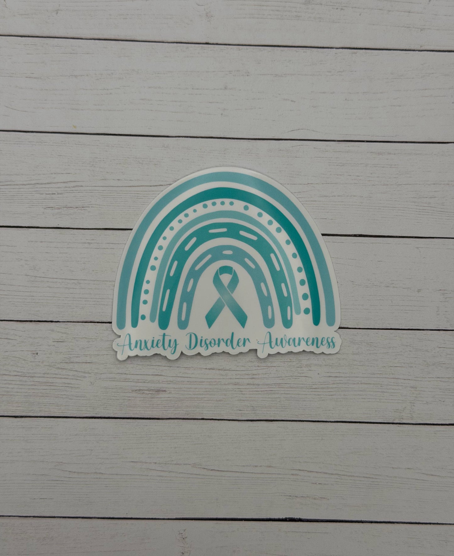 Anxiety Disorder Awareness Rainbow Sticker or Magnet
