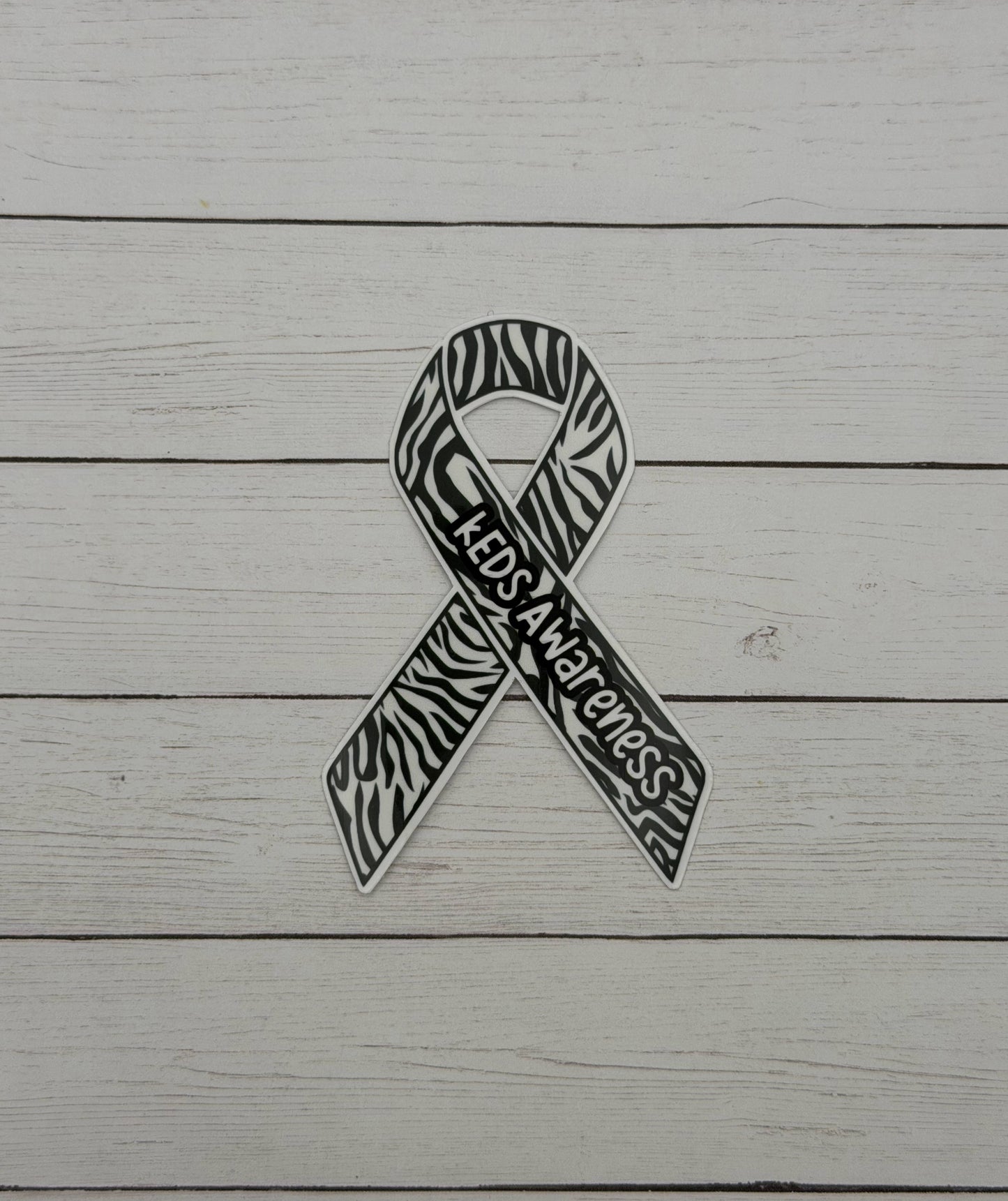 kEDS Awareness Ribbon Sticker or Magnet | kyphoscoliotic Ehlers-Danlos Syndrome