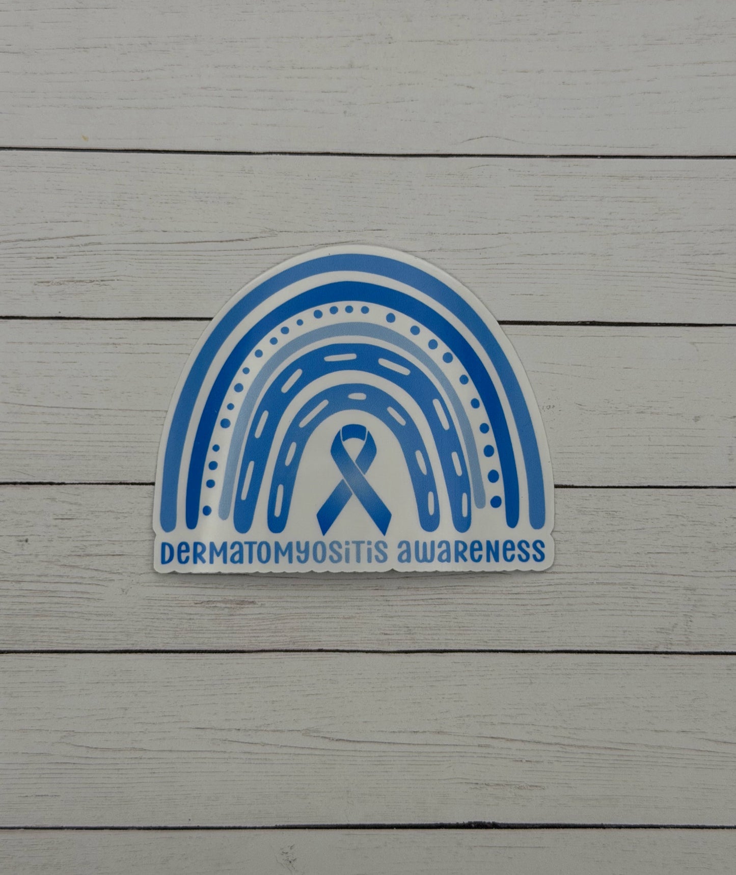 Dermatomyositis Awareness Rainbow Sticker or Magnet
