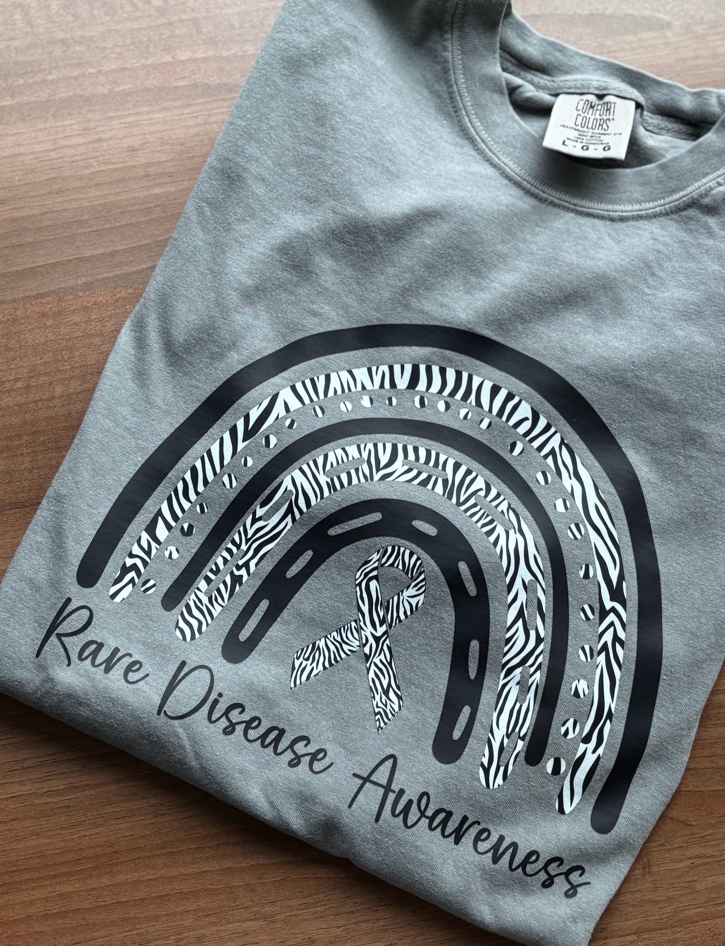 Rare Disease Awareness Rainbow T-Shirt