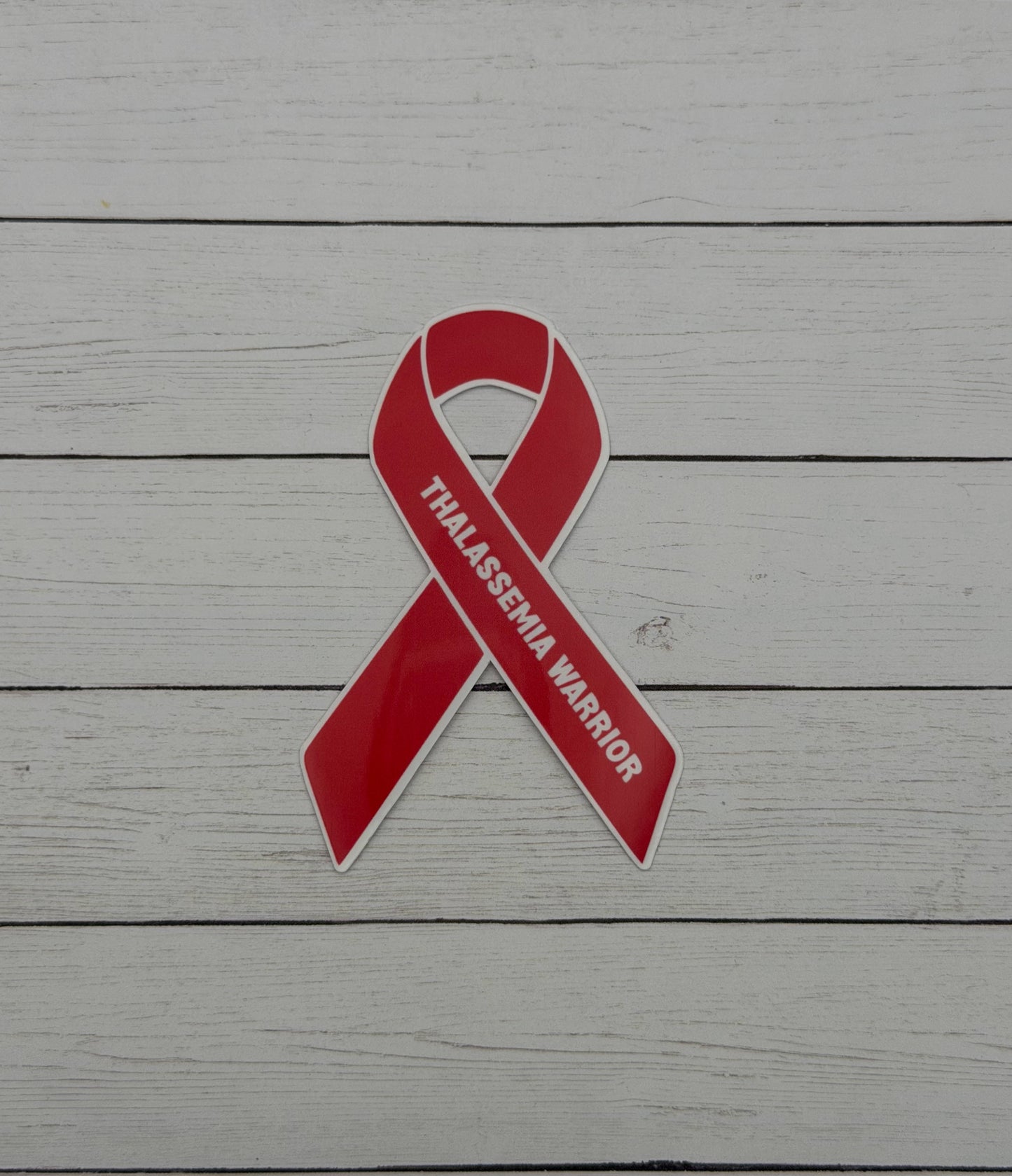 Thalassemia Warrior Ribbon Sticker or Magnet