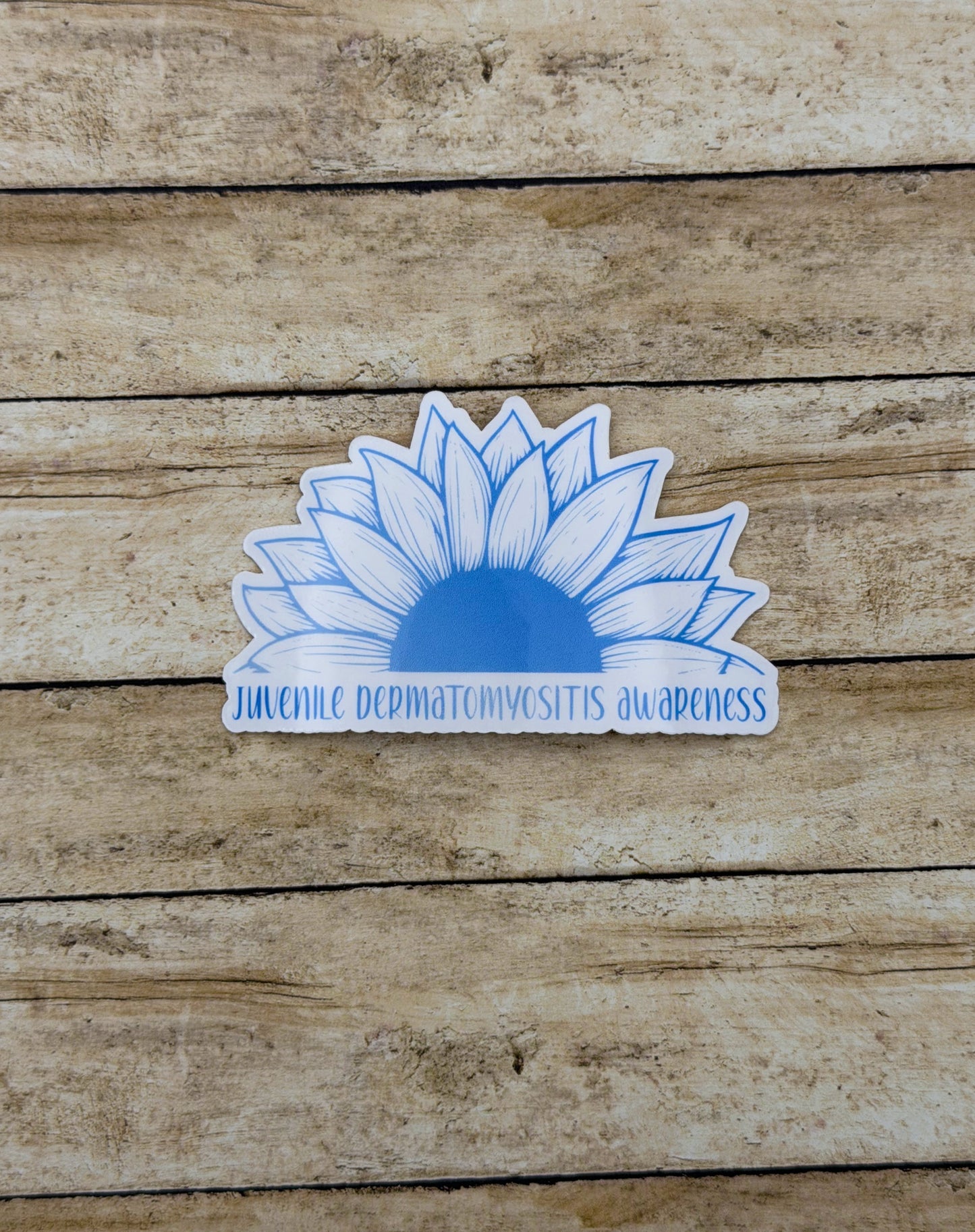 Juvenile Dermatomyositis Awareness Sunflower Sticker or Magnet