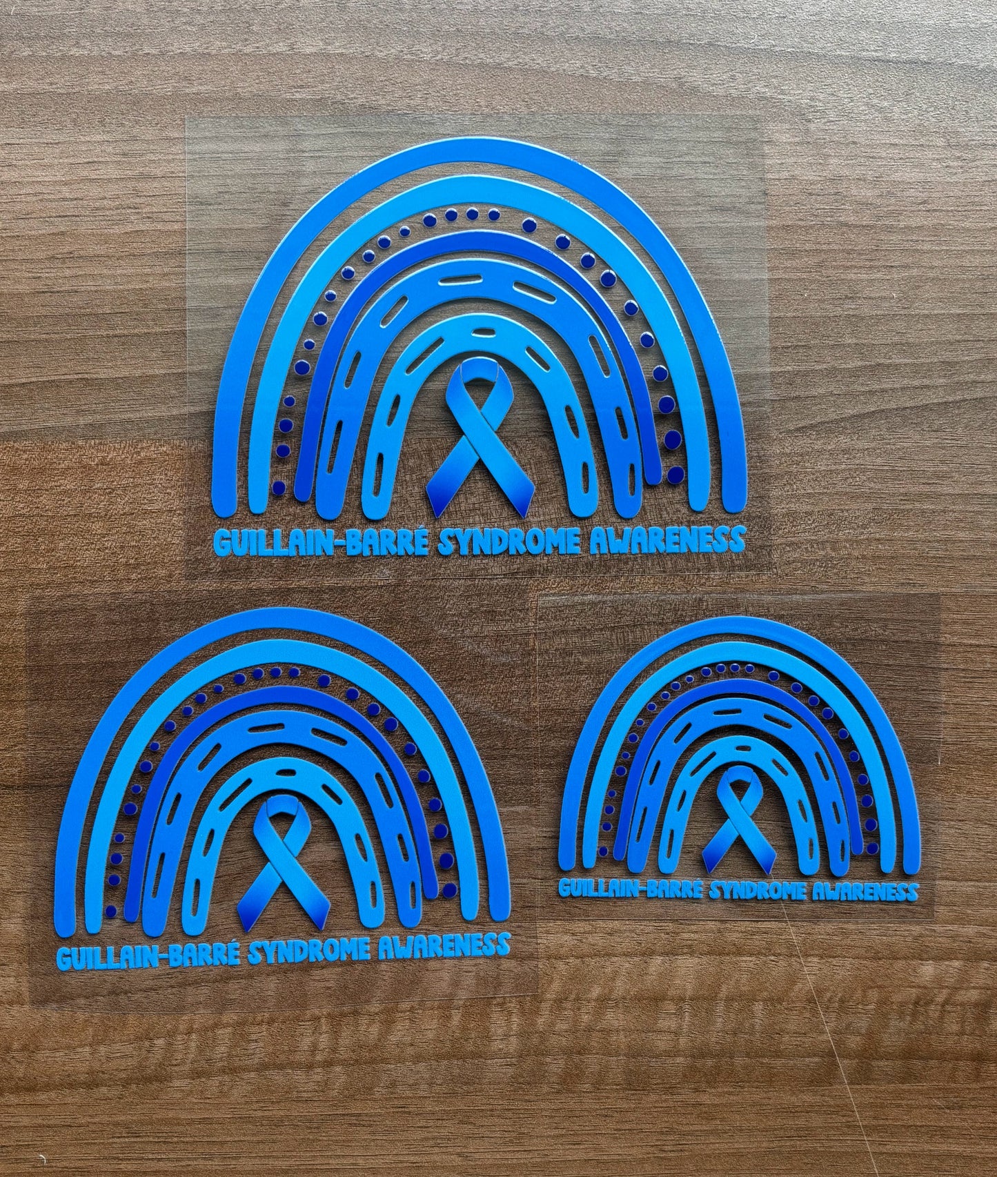 Guillain-Barre Syndrome Awareness Rainbow Car Decal