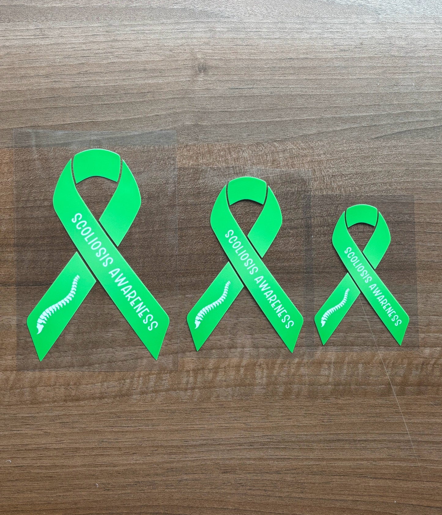 Scoliosis Awareness Ribbon Car Decal