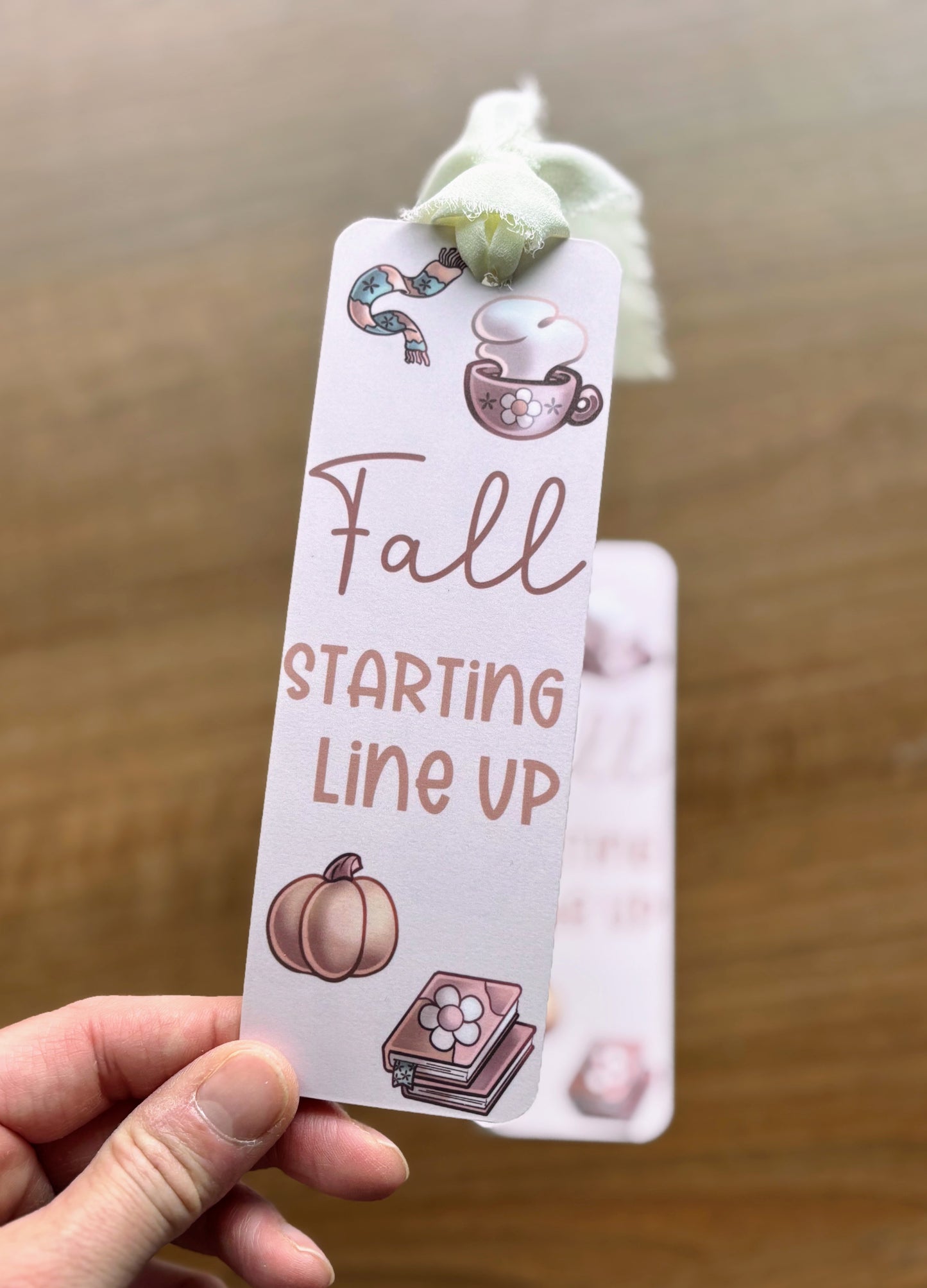 Fall Starting Line Up Bookmark