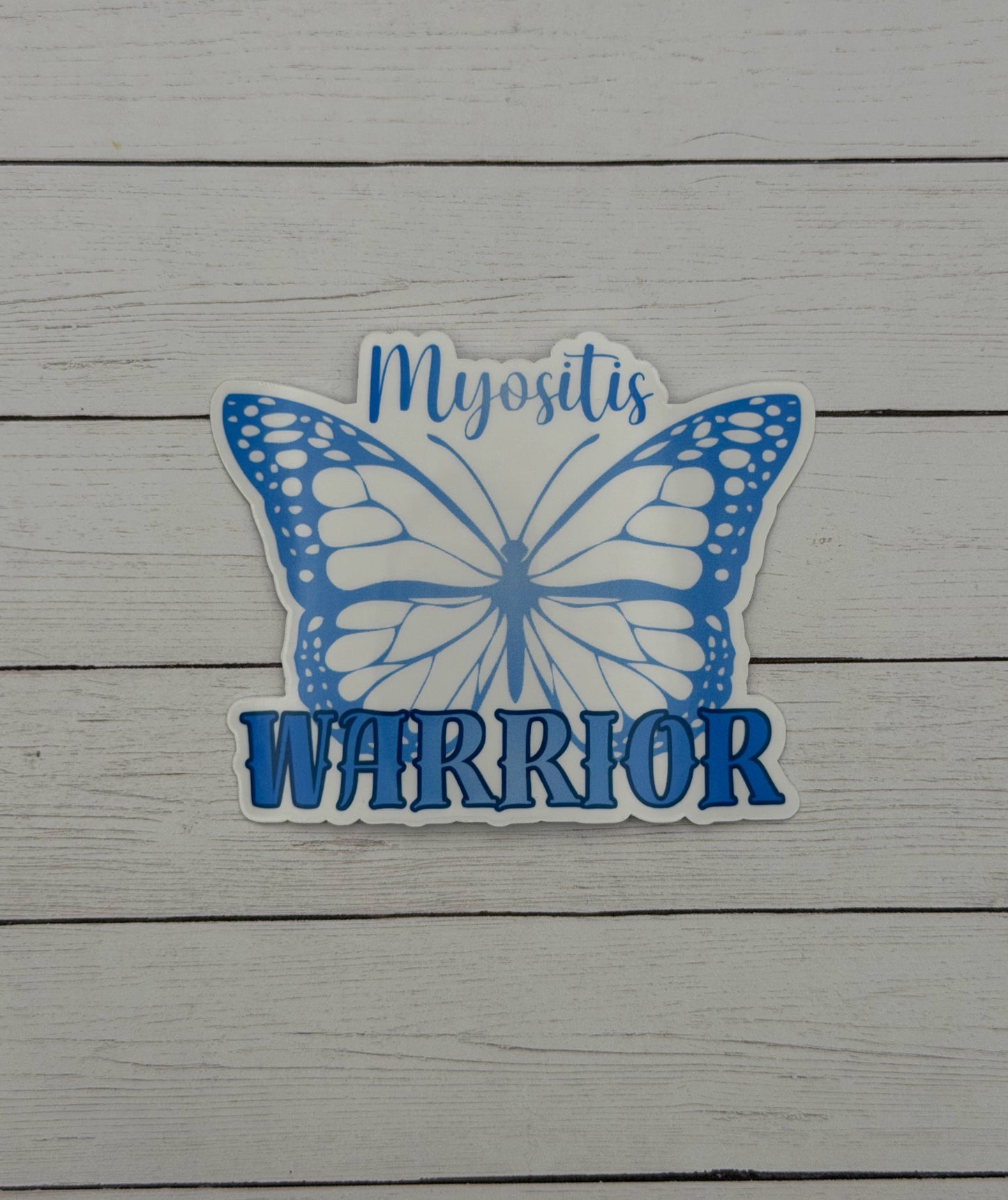 Myositis Warrior Butterfly Sticker or Magnet