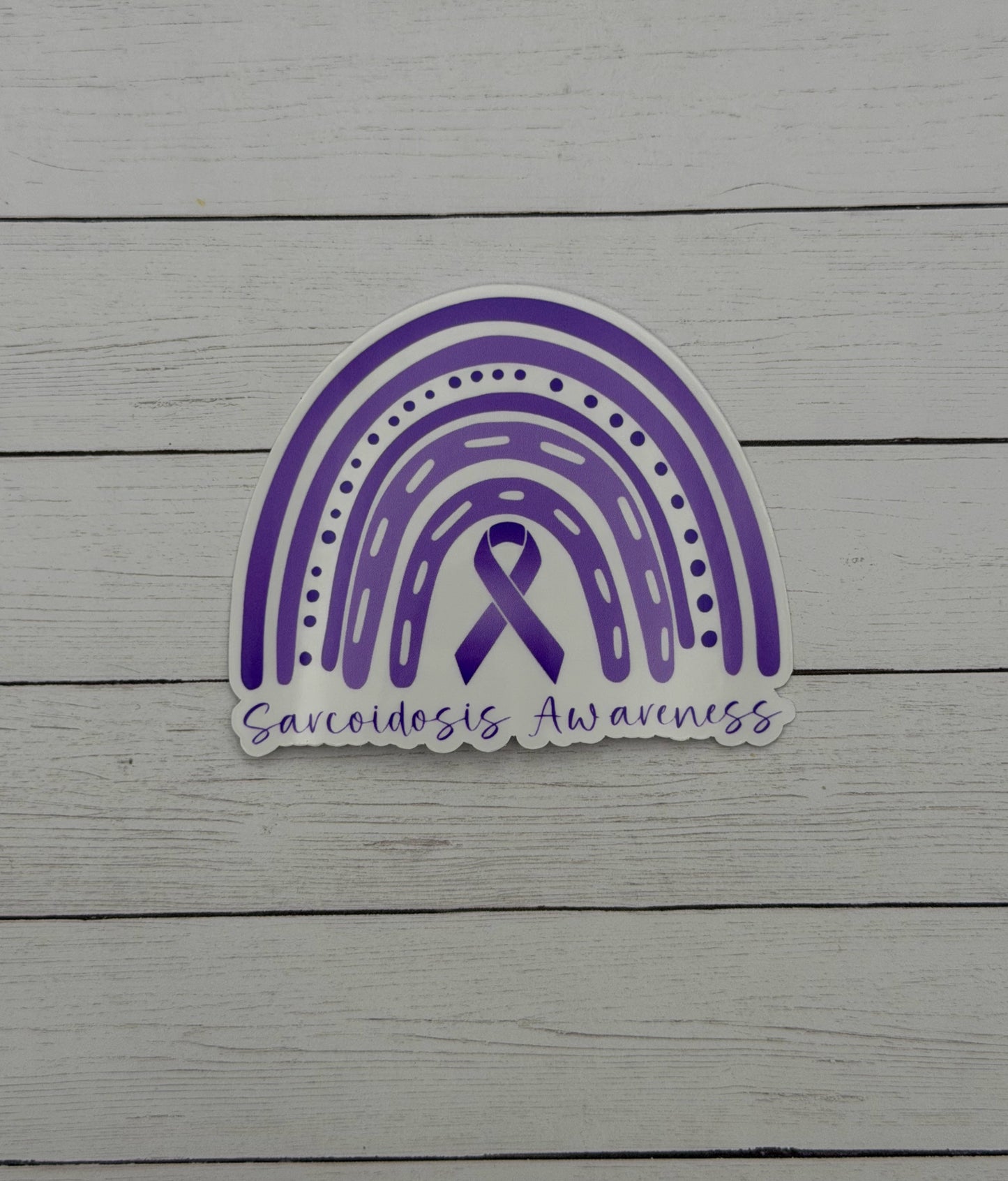 Sarcoidosis Awareness Rainbow Sticker or Magnet
