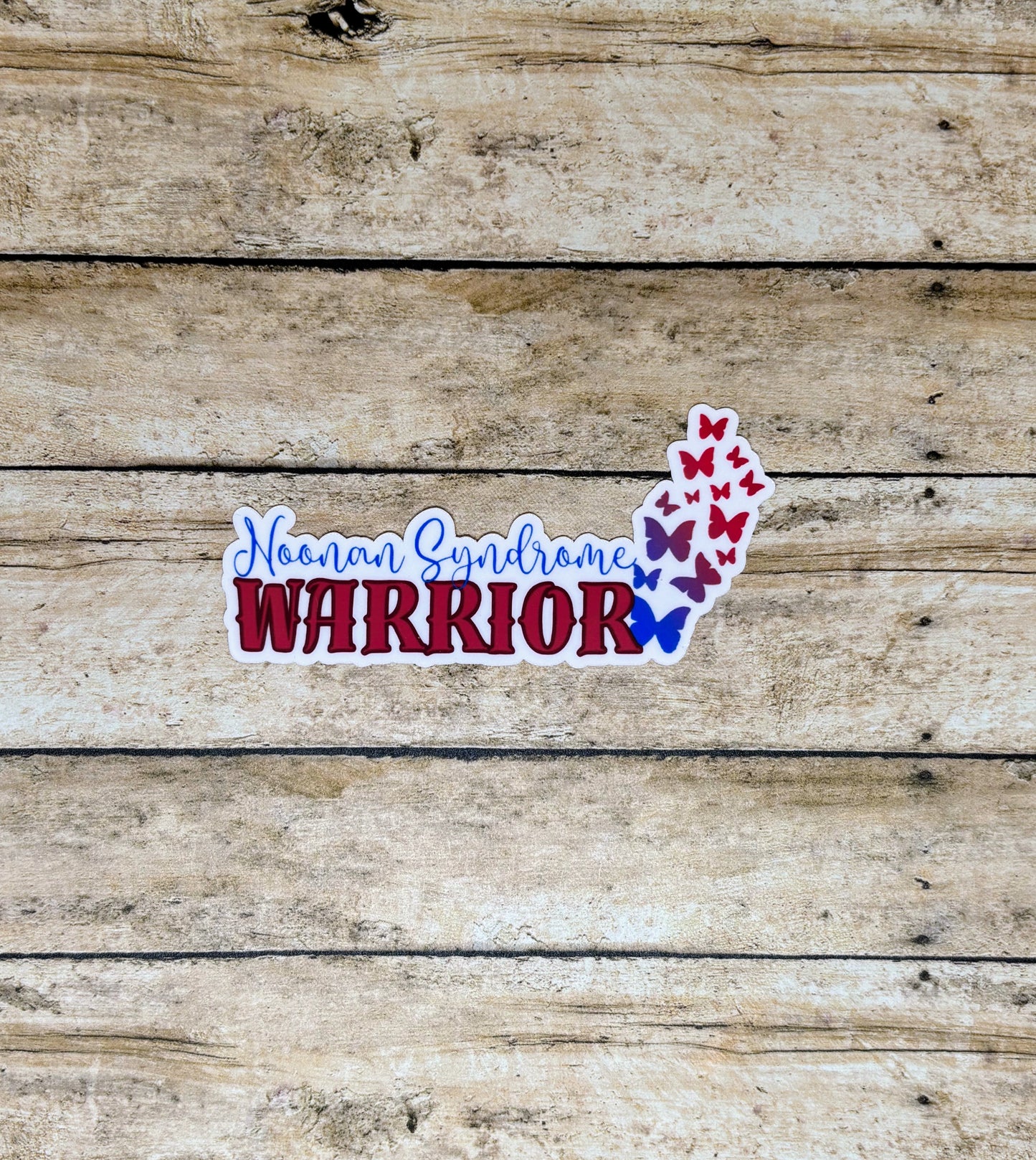 Noonan Syndrome Warrior Butterflies Sticker