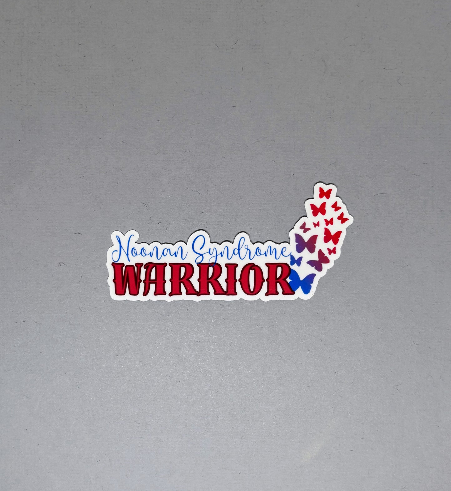 Noonan Syndrome Warrior Butterflies Sticker