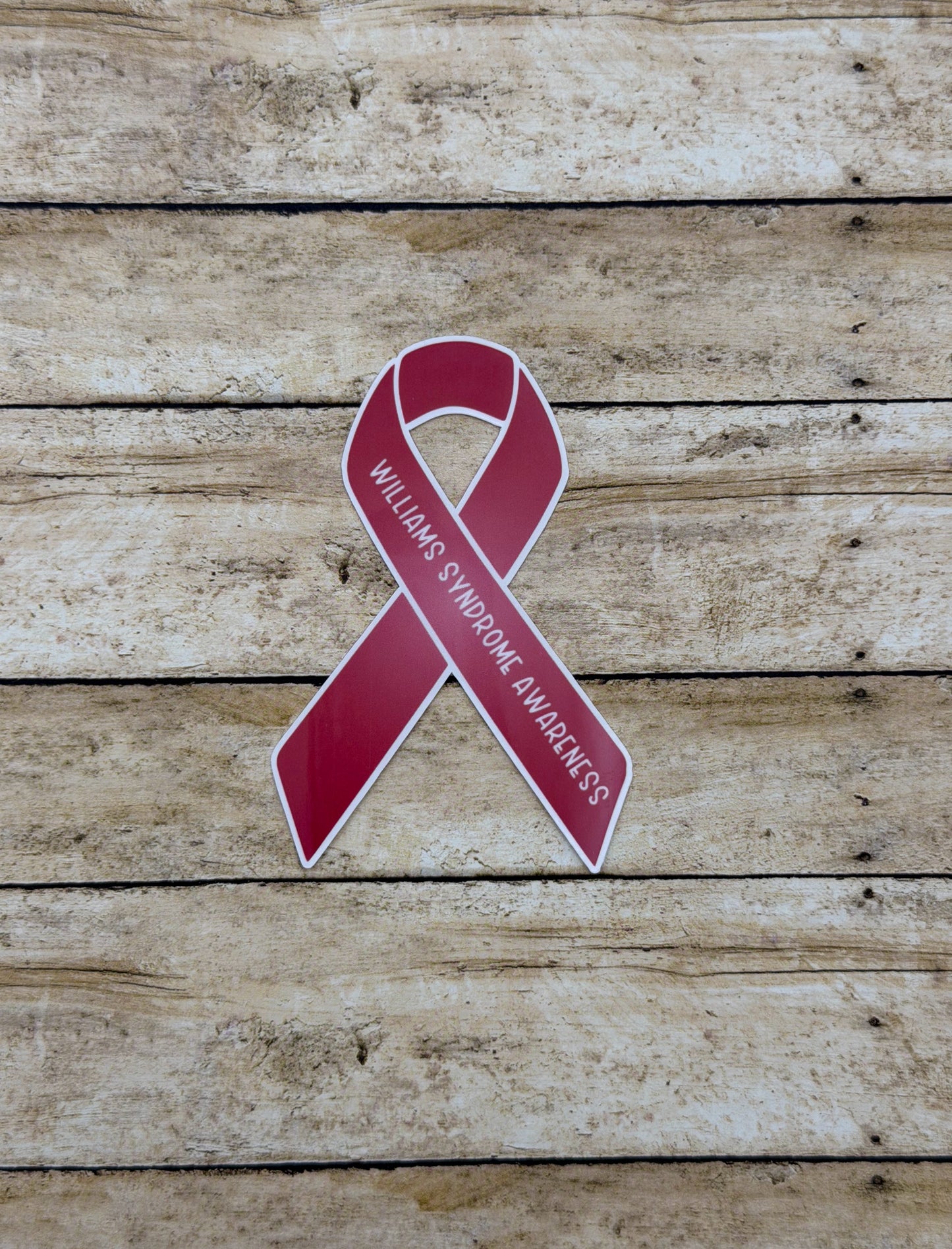 Williams Syndrome Awareness Ribbon Sticker or Magnet