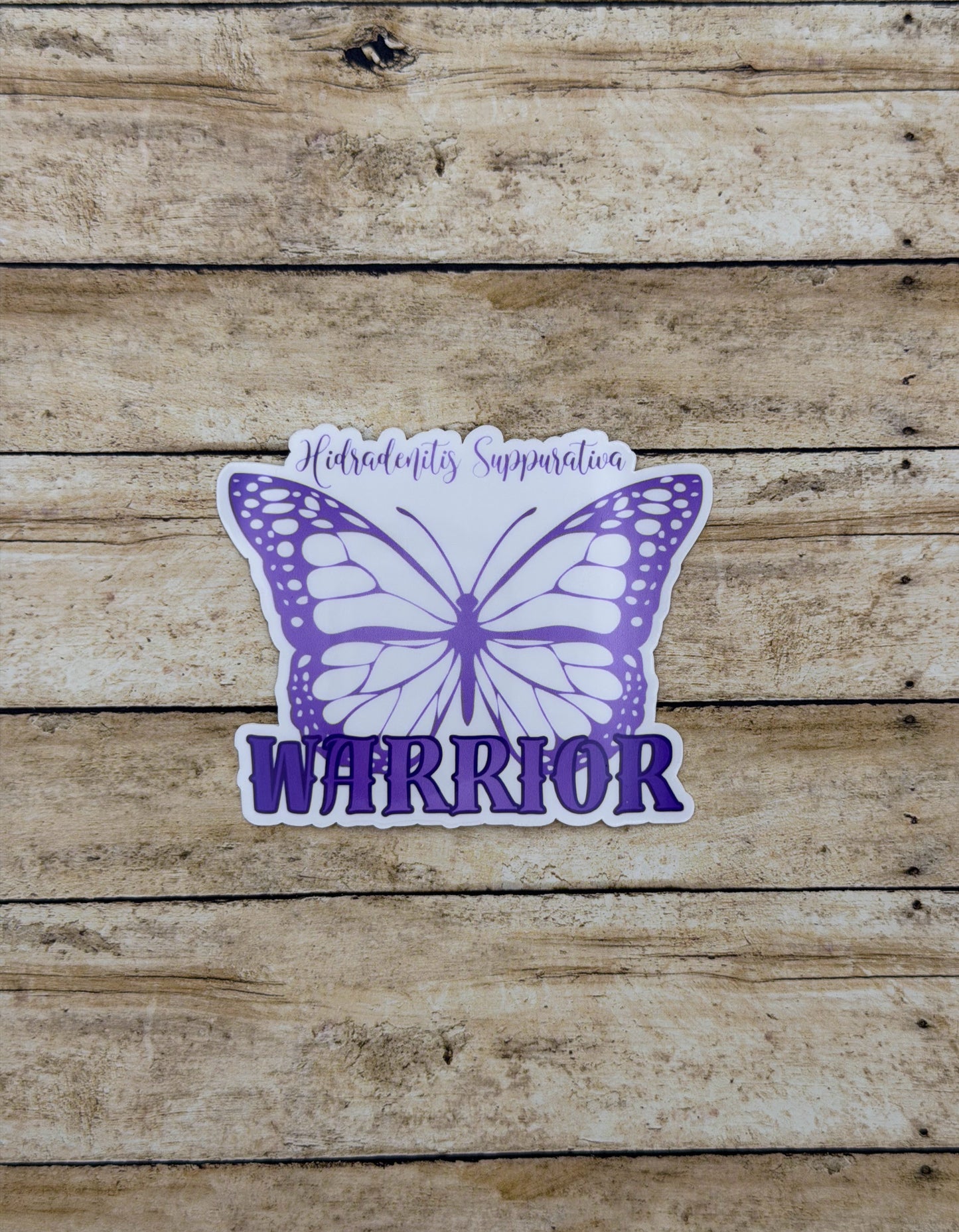 Hidradenitis Suppurativa Warrior Butterfly Sticker or Magnet