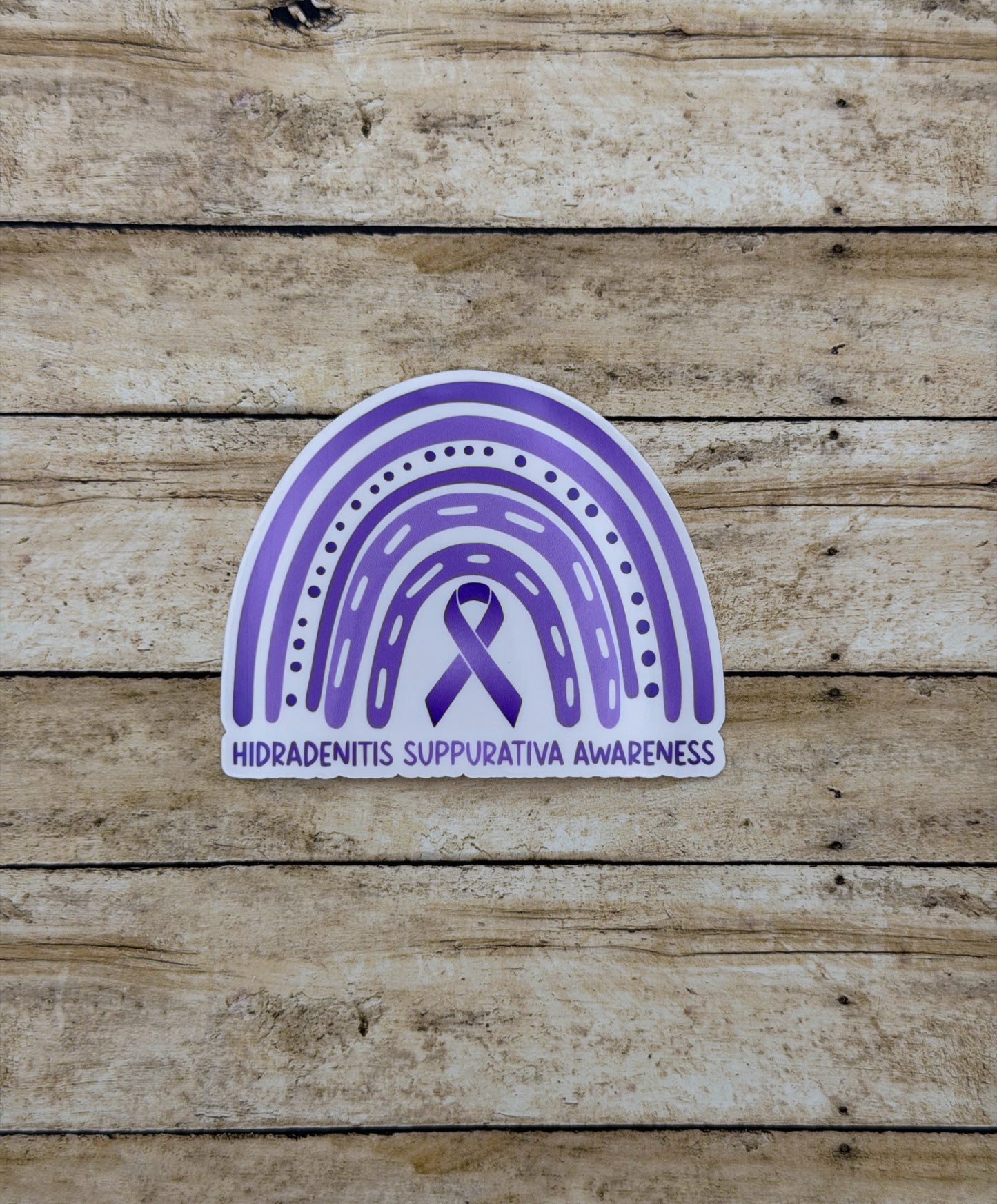 Hidradenitis Suppurativa Awareness Rainbow Sticker or Magnet