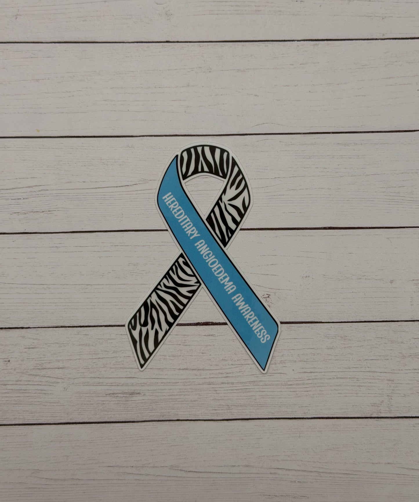Hereditary Angioedema Awareness Ribbon Sticker or Magnet