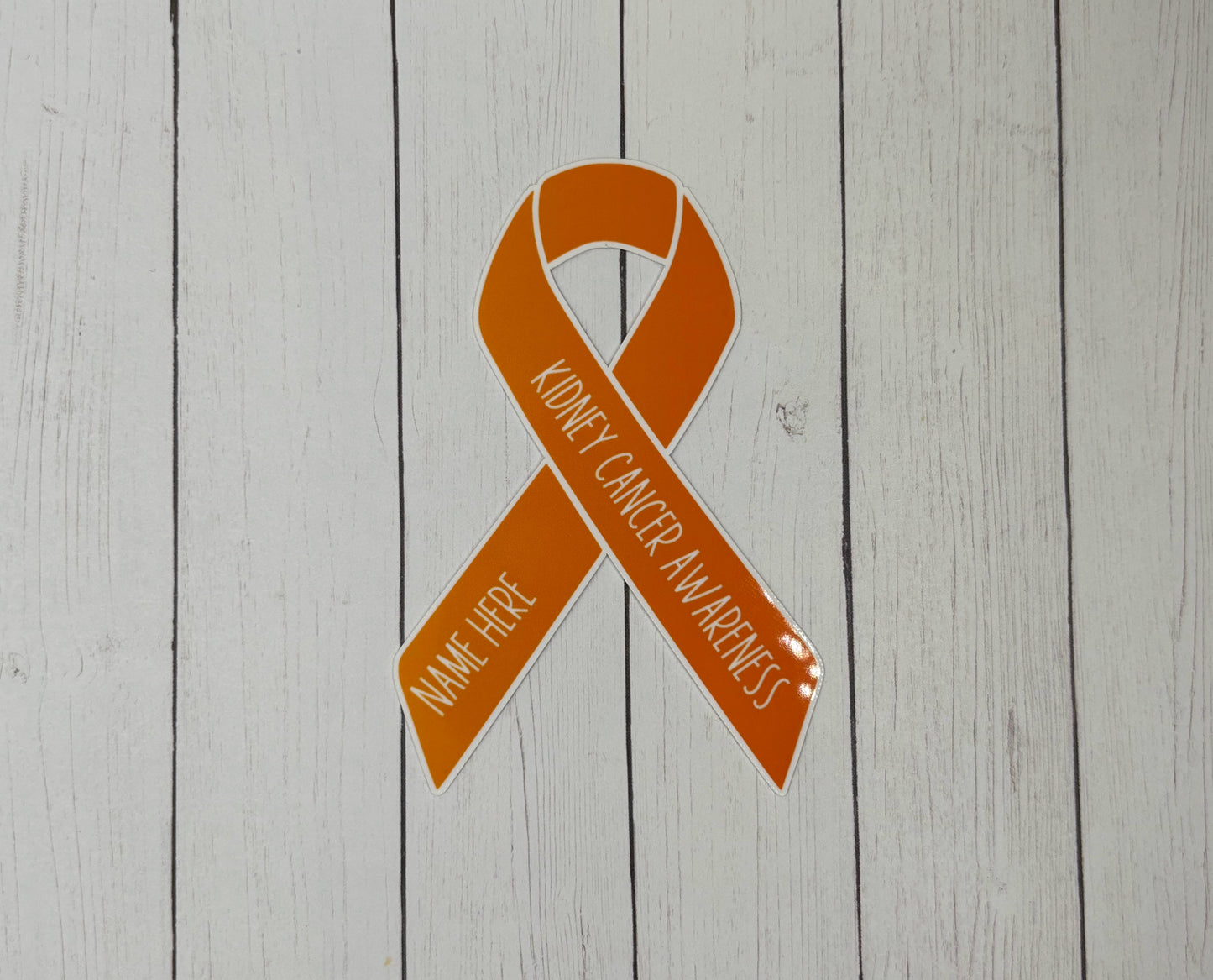 Kidney Cancer Awareness Custom Ribbon Sticker