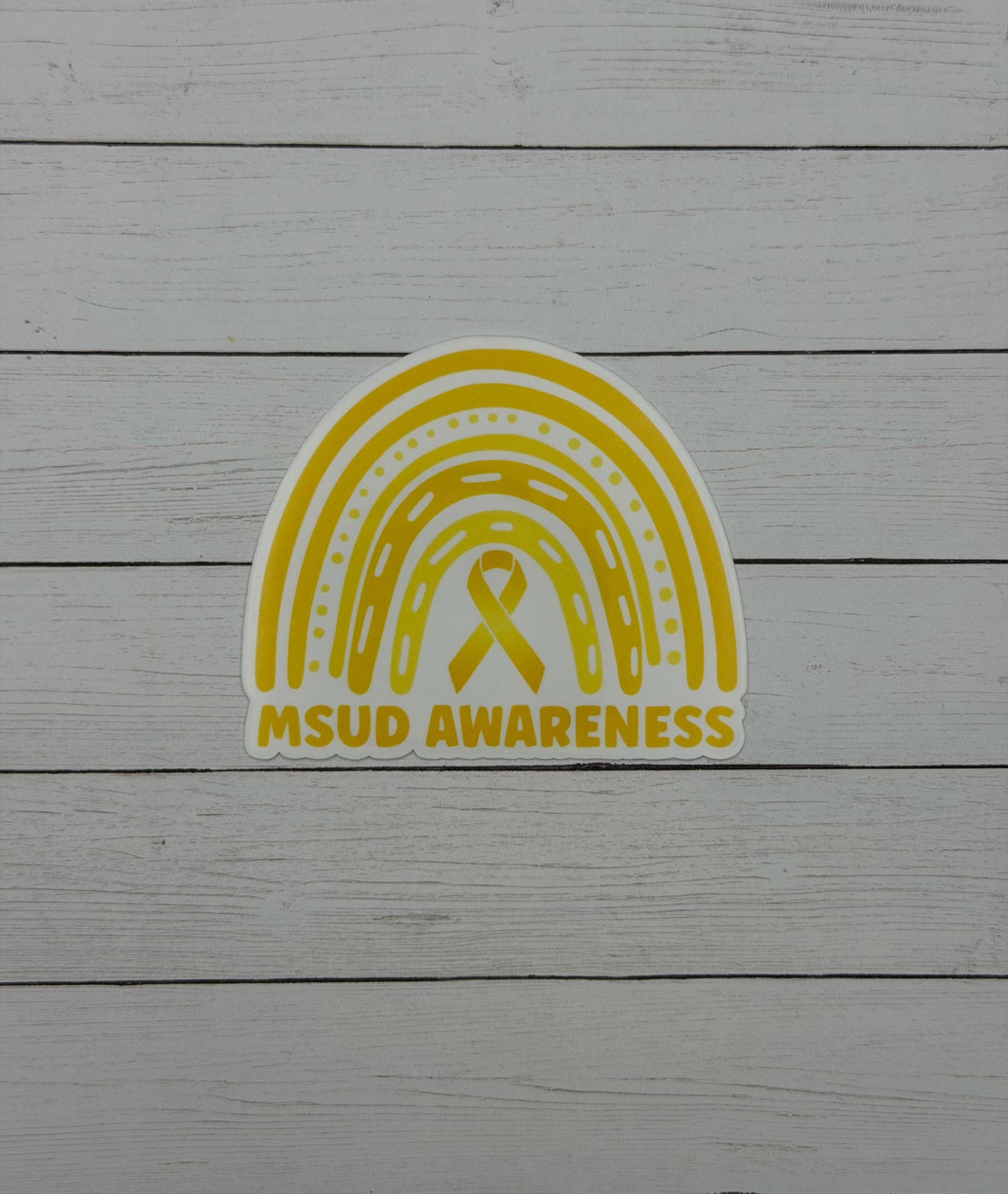 MSUD Awareness Rainbow Sticker or Magnet | Maple Syrup Urine Disease
