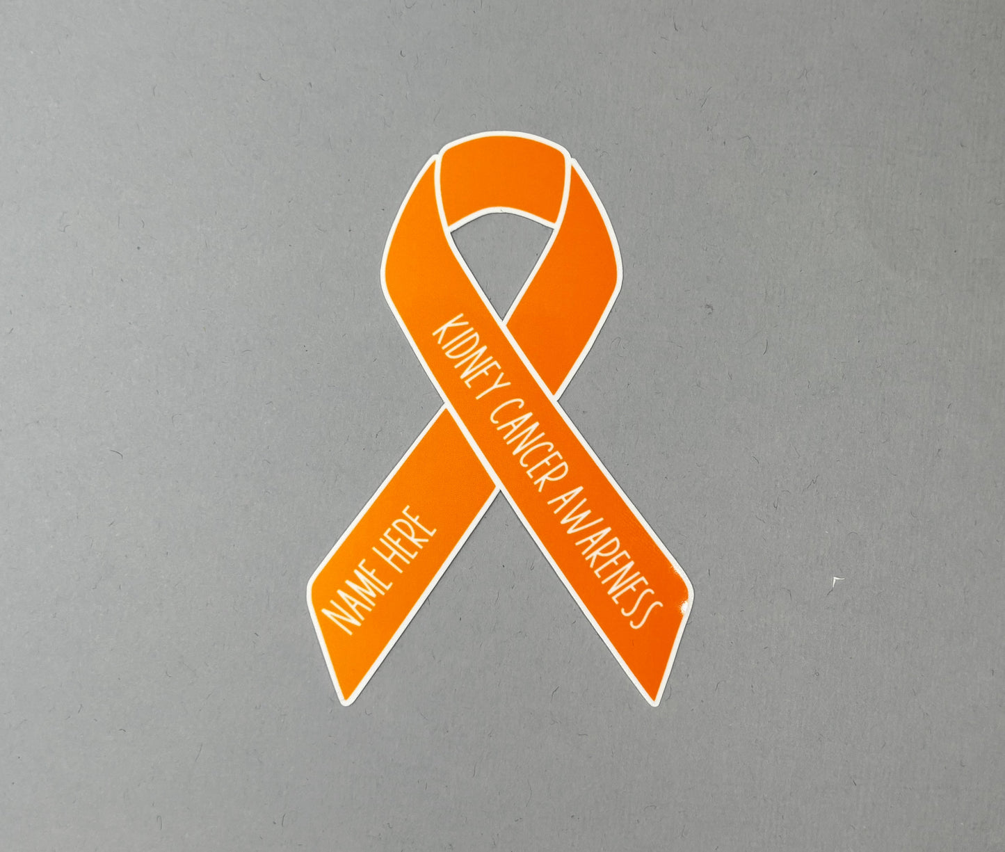 Kidney Cancer Awareness Custom Ribbon Sticker