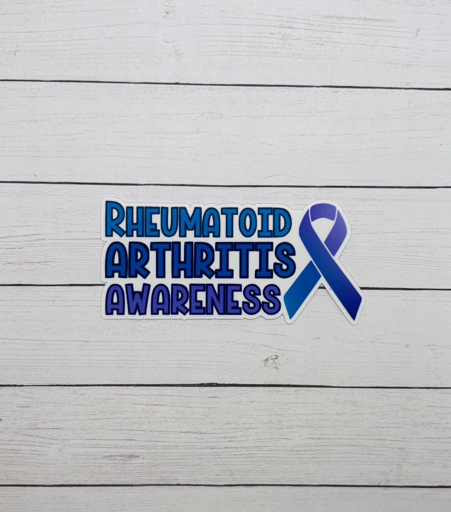 Rheumatoid Arthritis Awareness with Ribbon Sticker