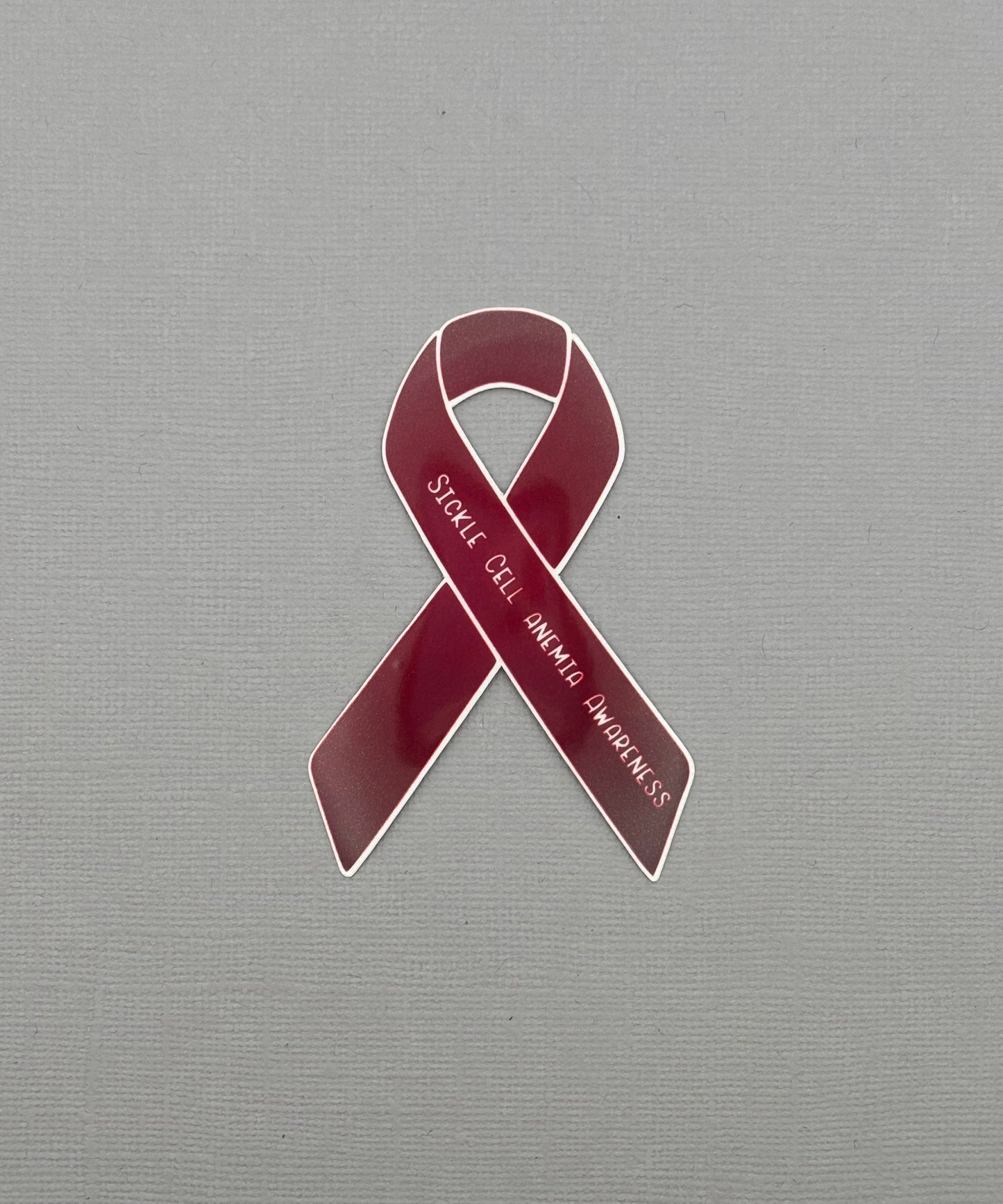 Sickle Cell Anemia Awareness Ribbon Sticker