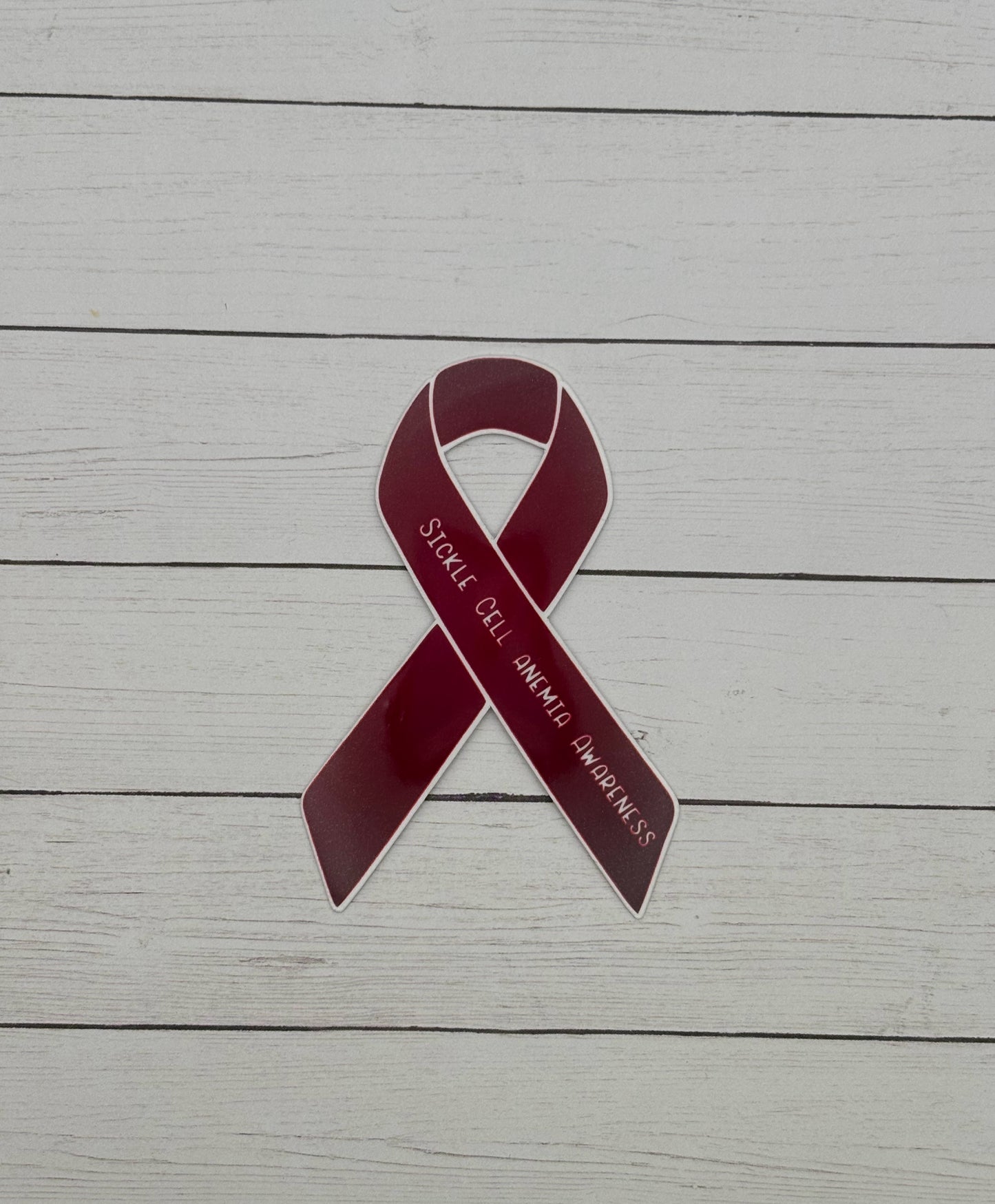 Sickle Cell Anemia Awareness Ribbon Sticker