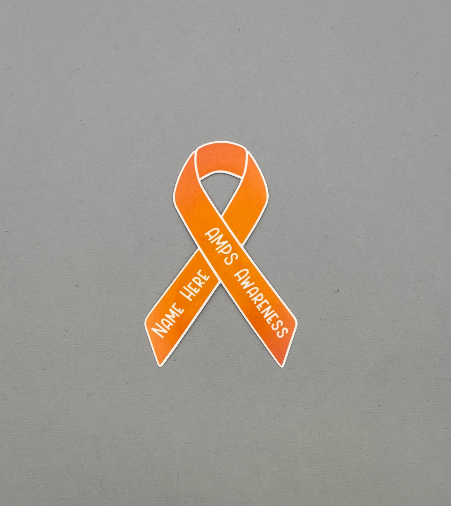 AMPS Awareness Custom Ribbon Sticker