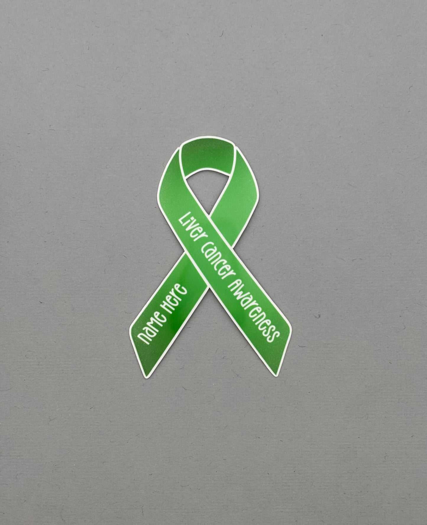 Liver Cancer Awareness Custom Ribbon Sticker