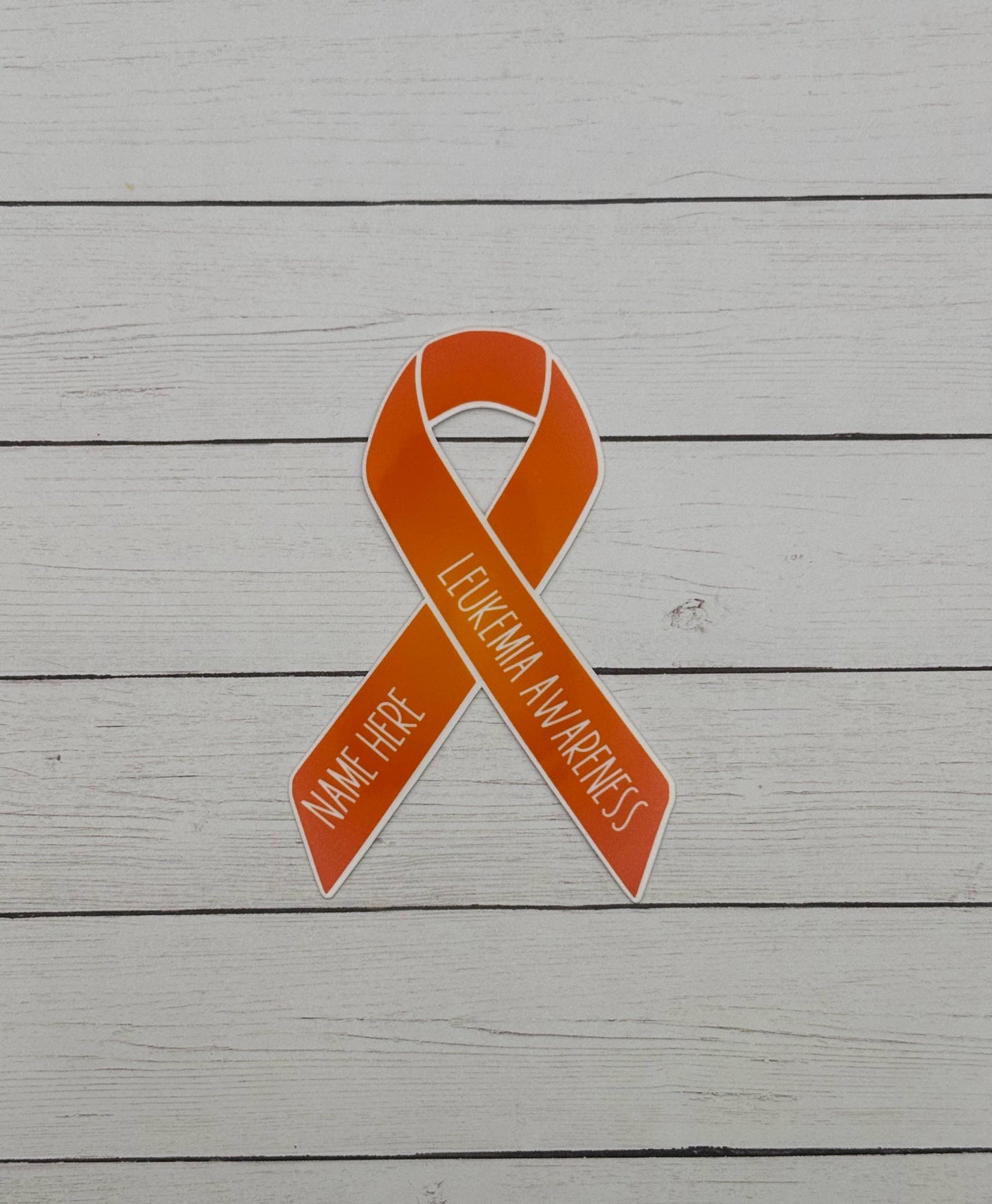 Leukemia Awareness Custom Ribbon Sticker