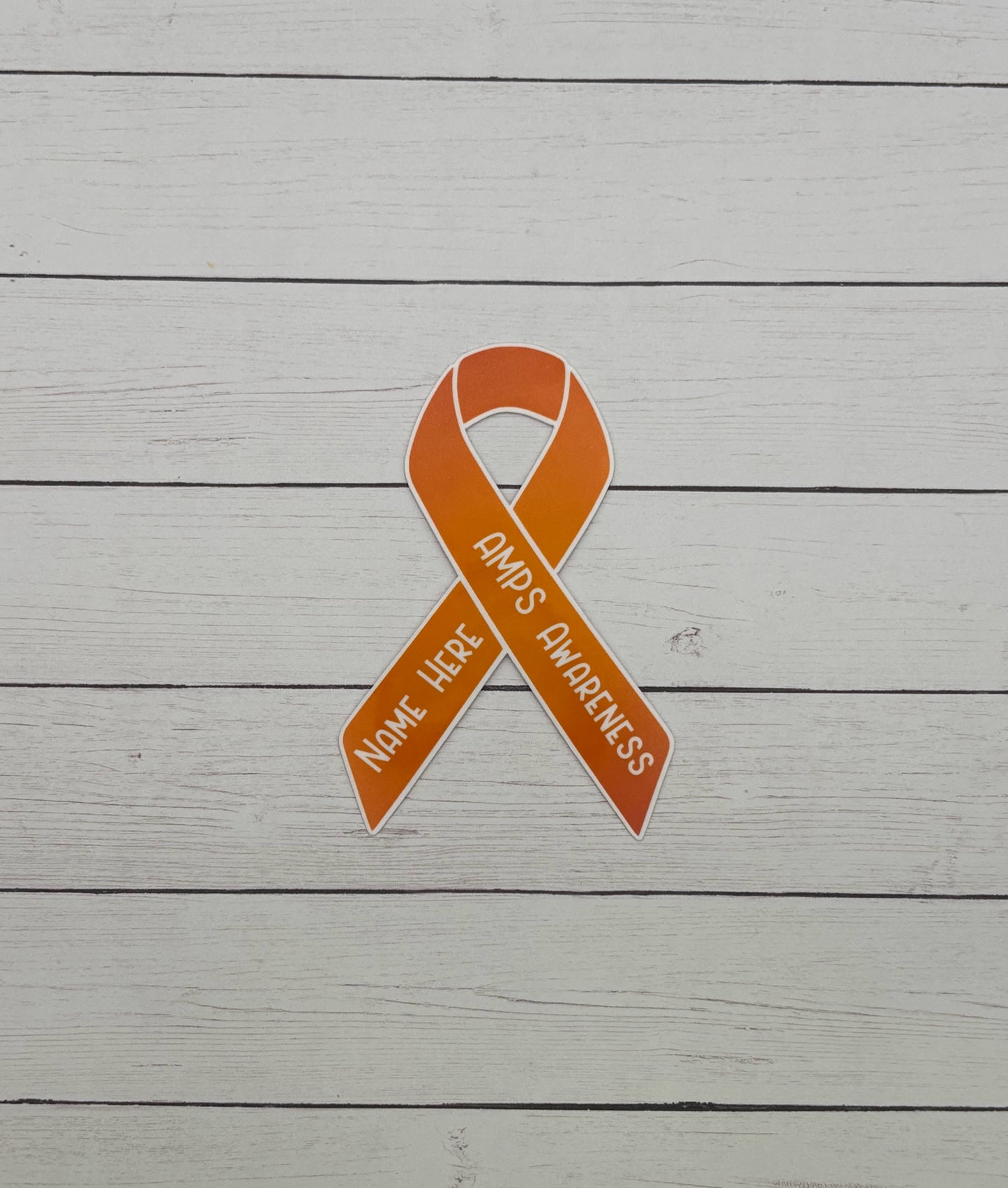 AMPS Awareness Custom Ribbon Sticker