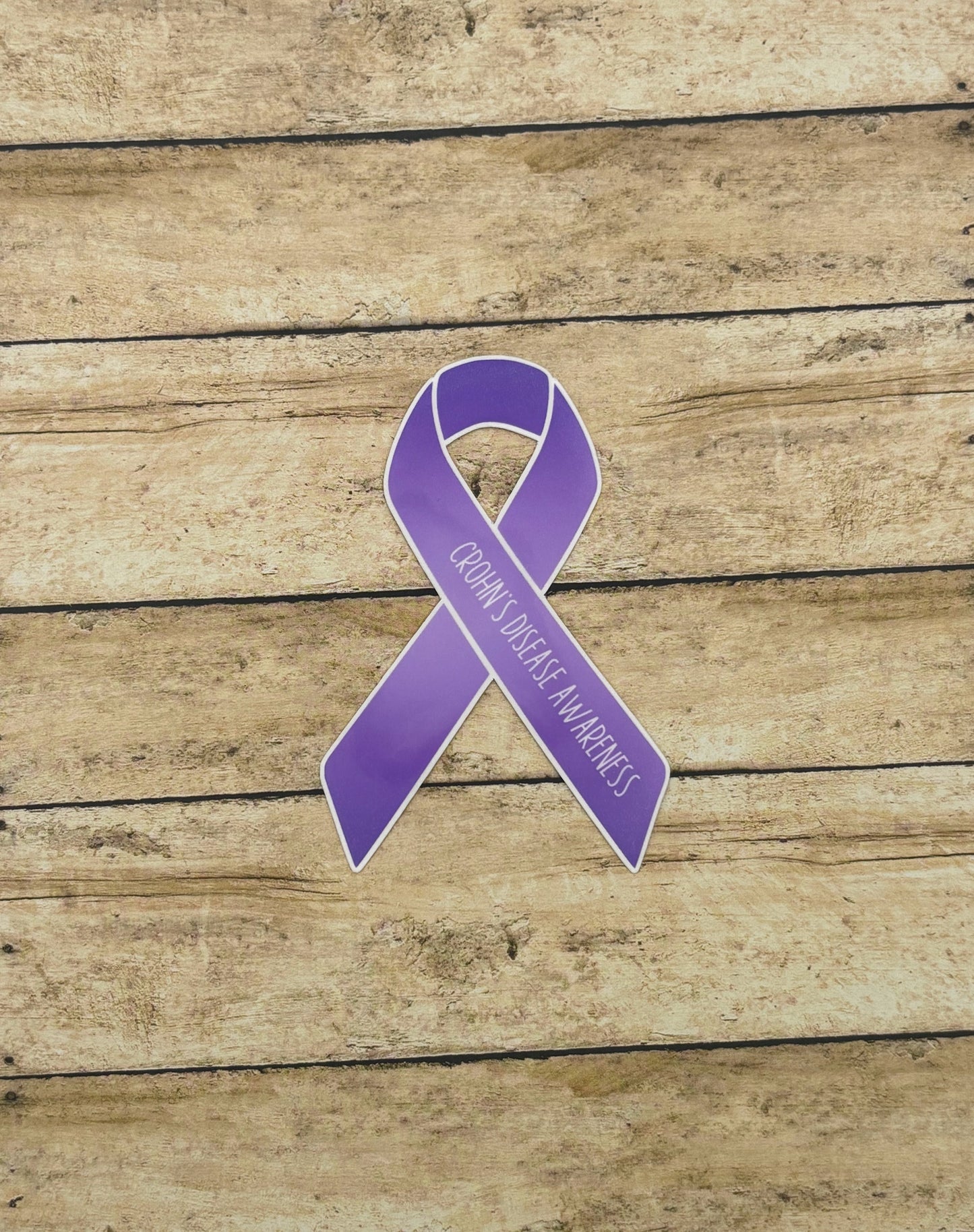 Crohn's Disease Awareness Ribbon Sticker