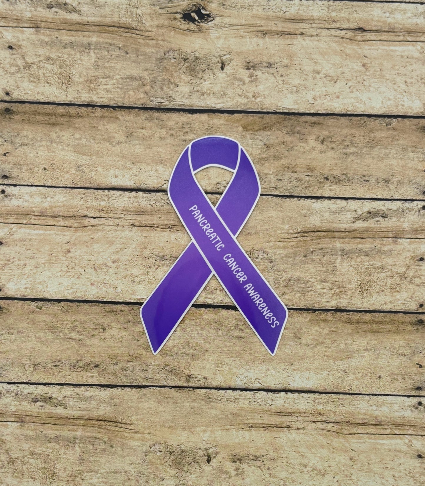 Pancreatic Cancer Awareness Ribbon Sticker