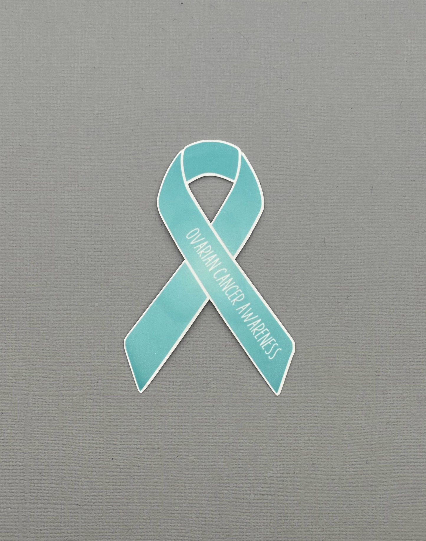 Ovarian Cancer Awareness Ribbon Sticker
