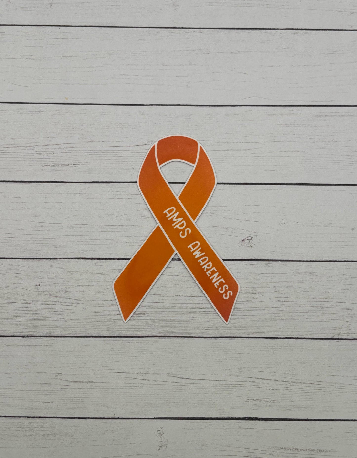 AMPS Awareness Ribbon Sticker