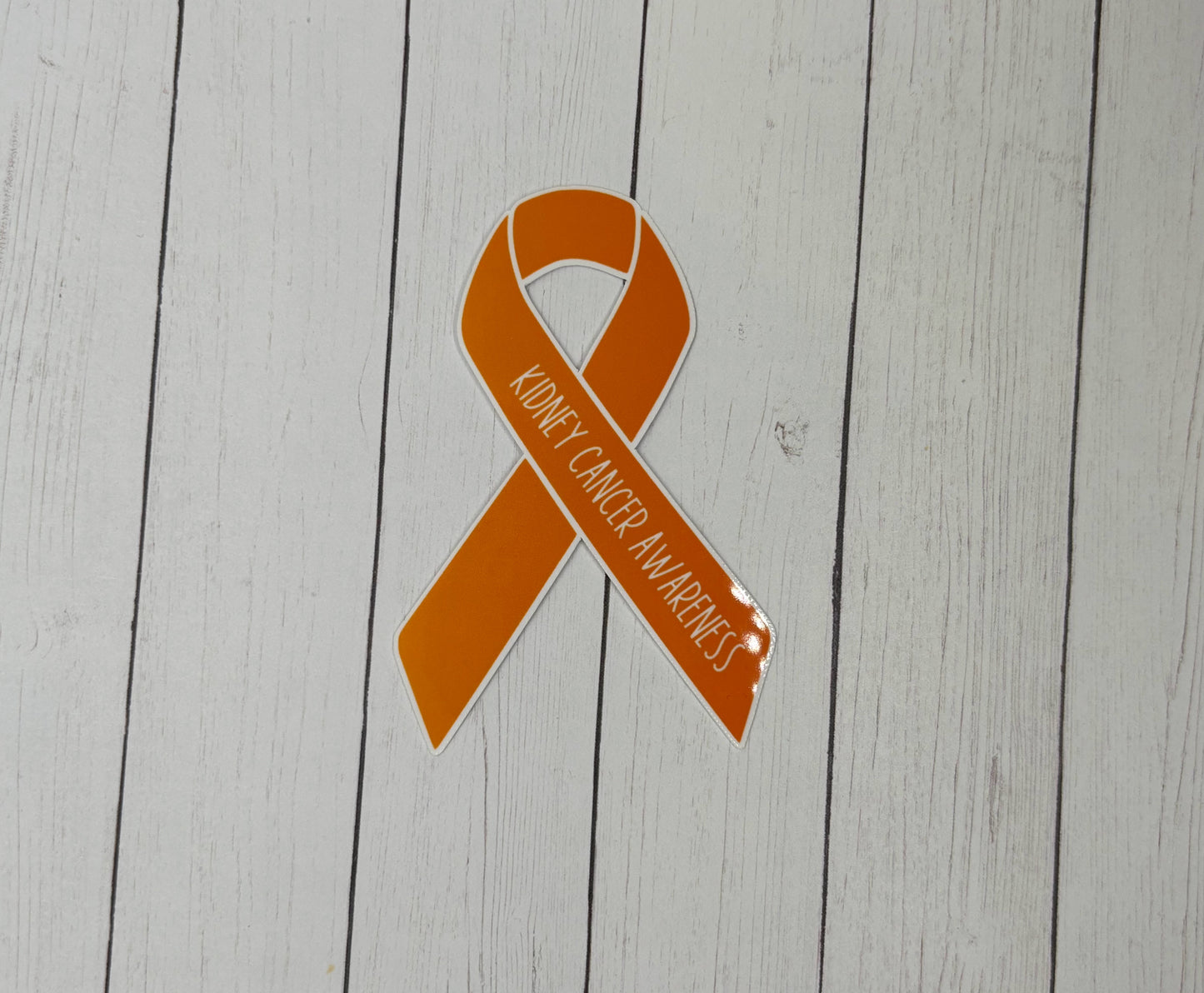 Kidney Cancer Awareness Ribbon Sticker