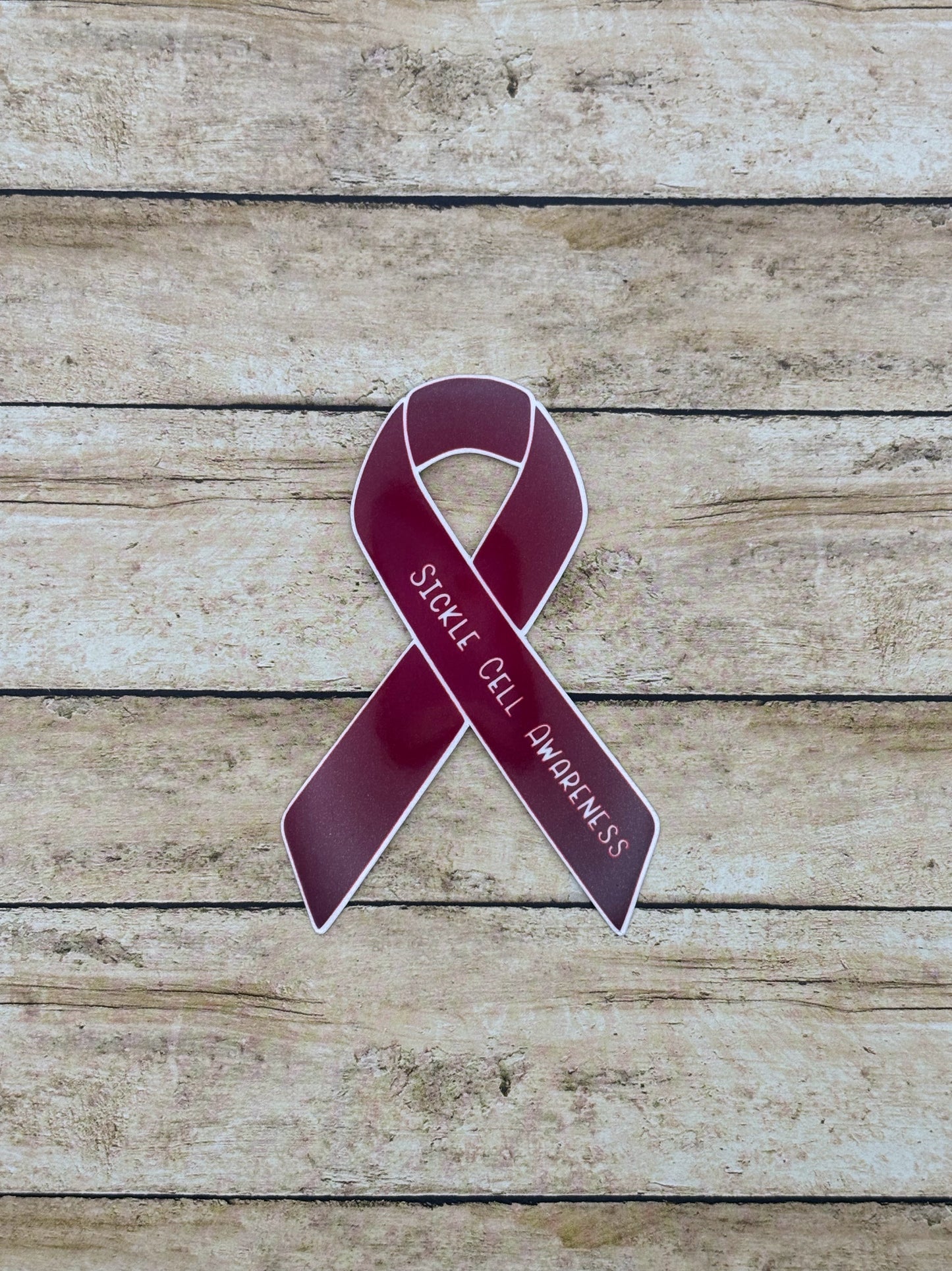 Sickle Cell Awareness Ribbon Sticker