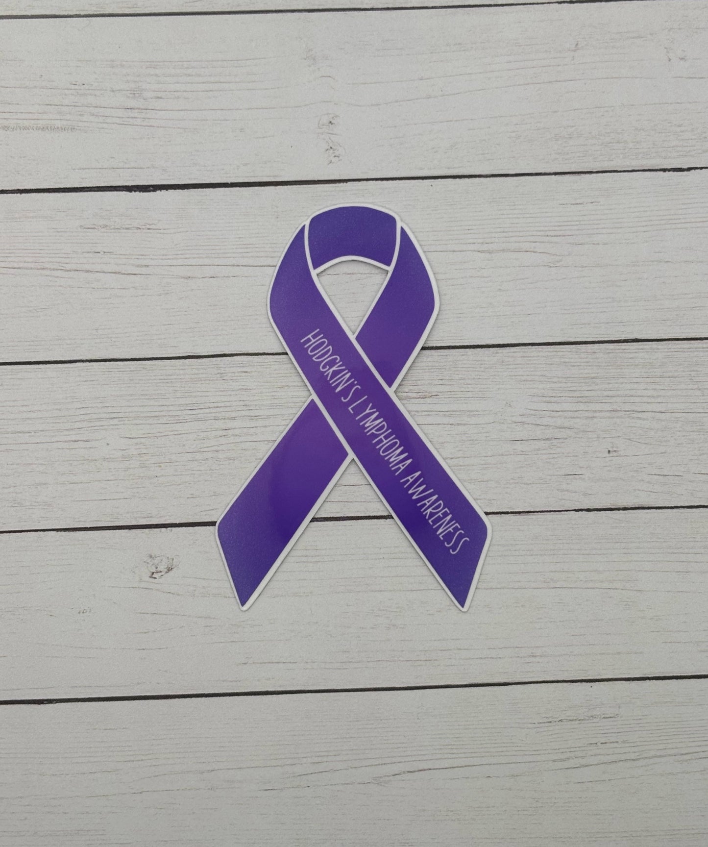 Hodgkin's Lymphoma Awareness Ribbon Sticker