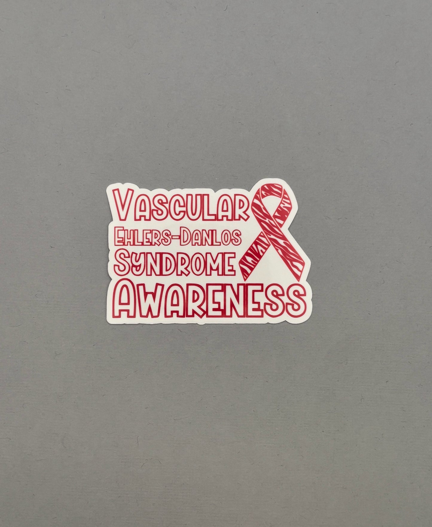 Vascular Ehlers–Danlos syndrome Awareness with Ribbon Sticker