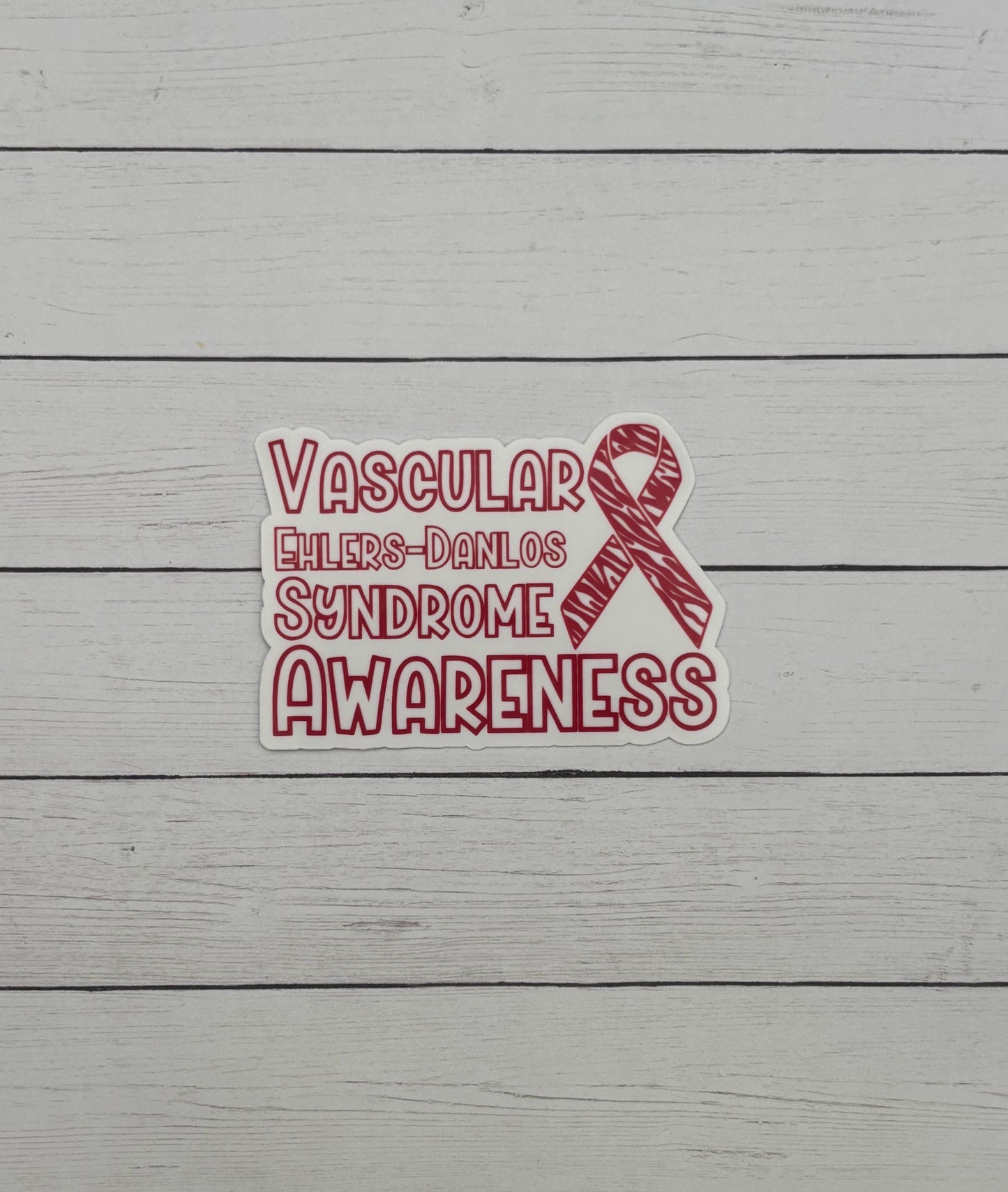 Vascular Ehlers–Danlos syndrome Awareness with Ribbon Sticker