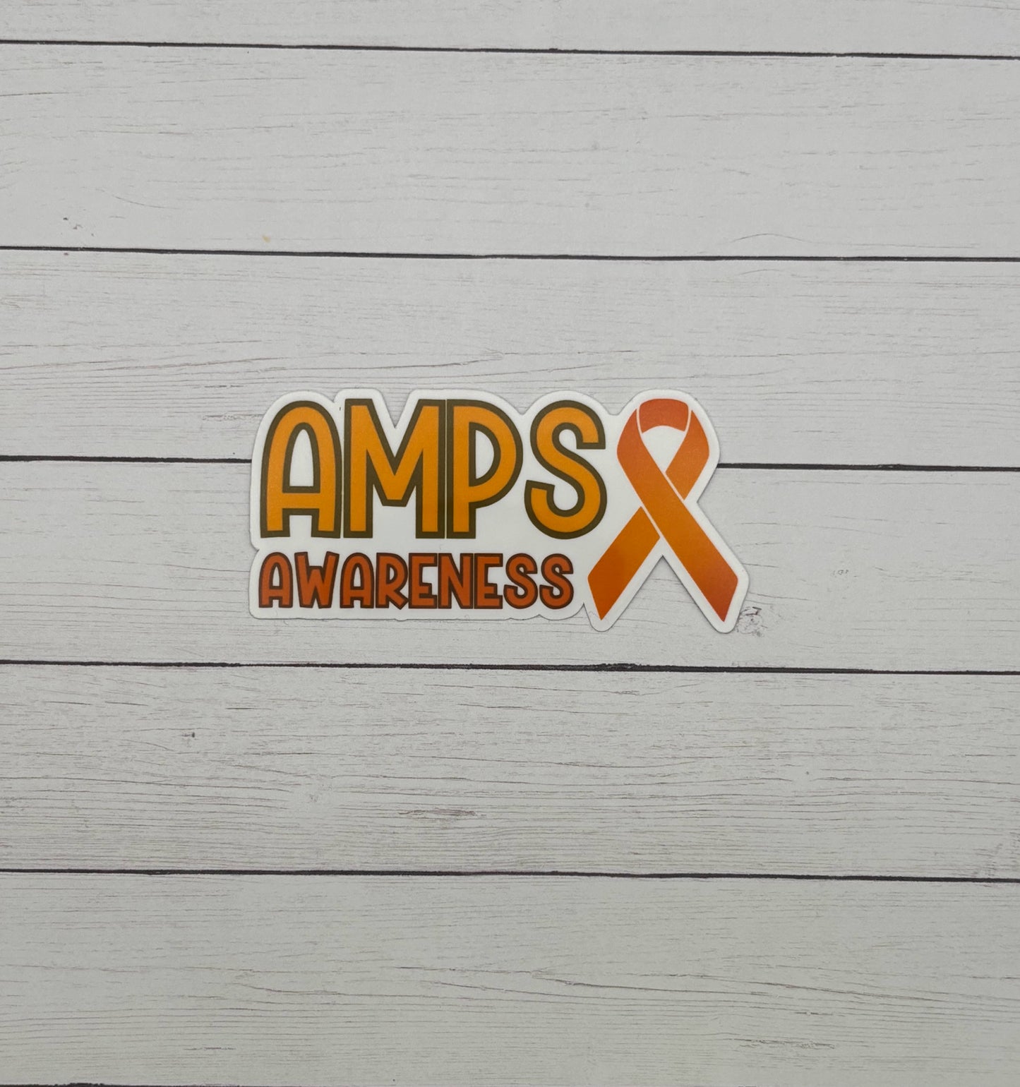 AMPS Awareness with Ribbon Sticker