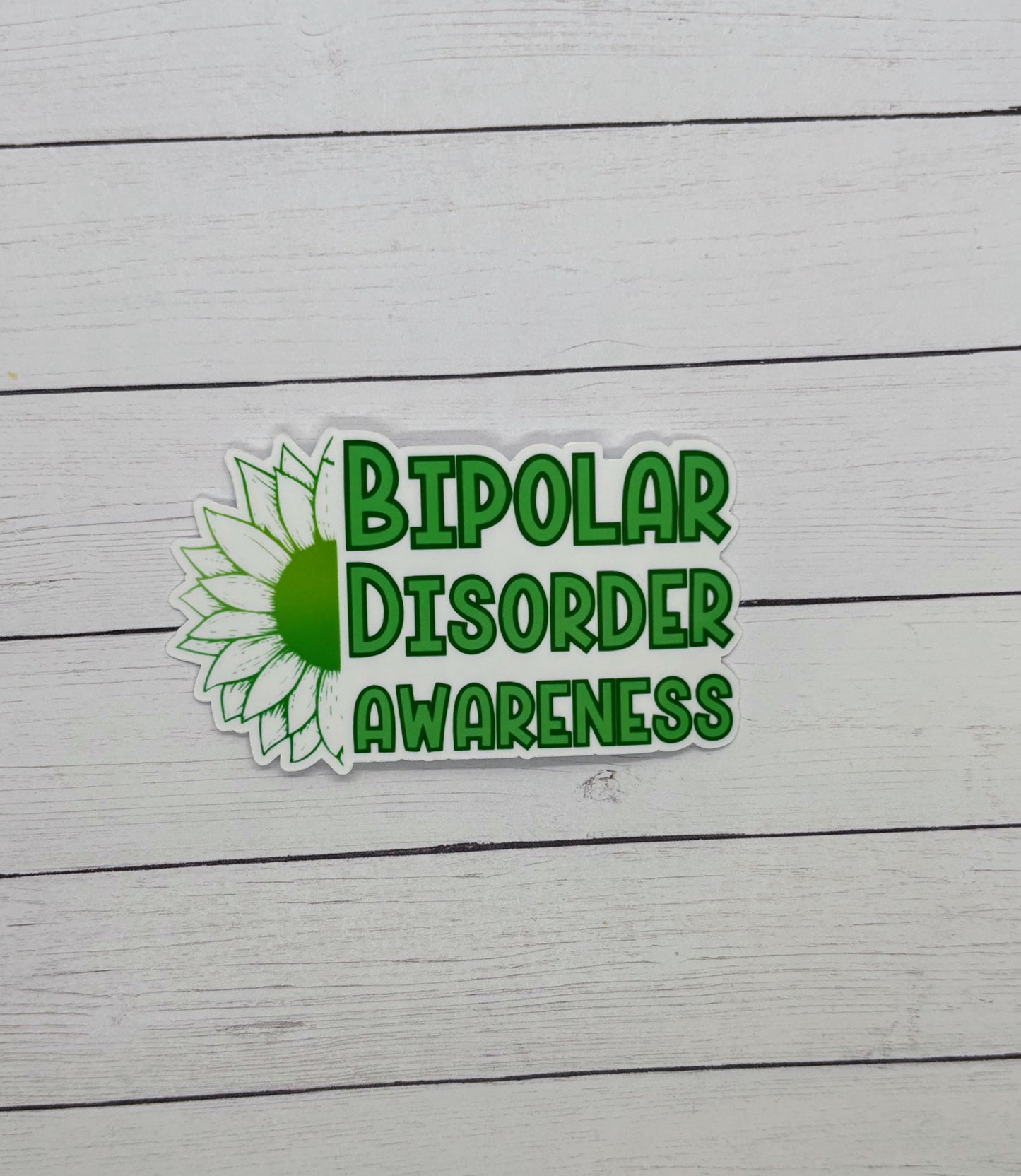Bipolar Disorder Awareness Sunflower Sticker