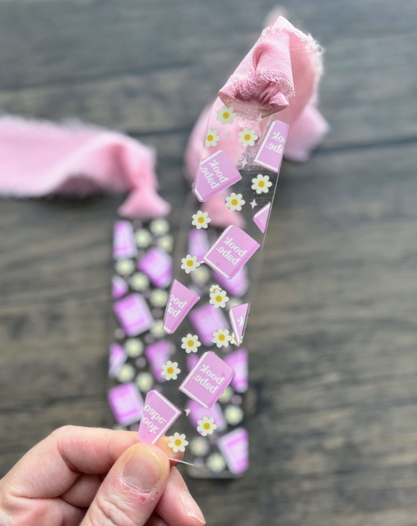 Book Babe with Daisies Bookmark