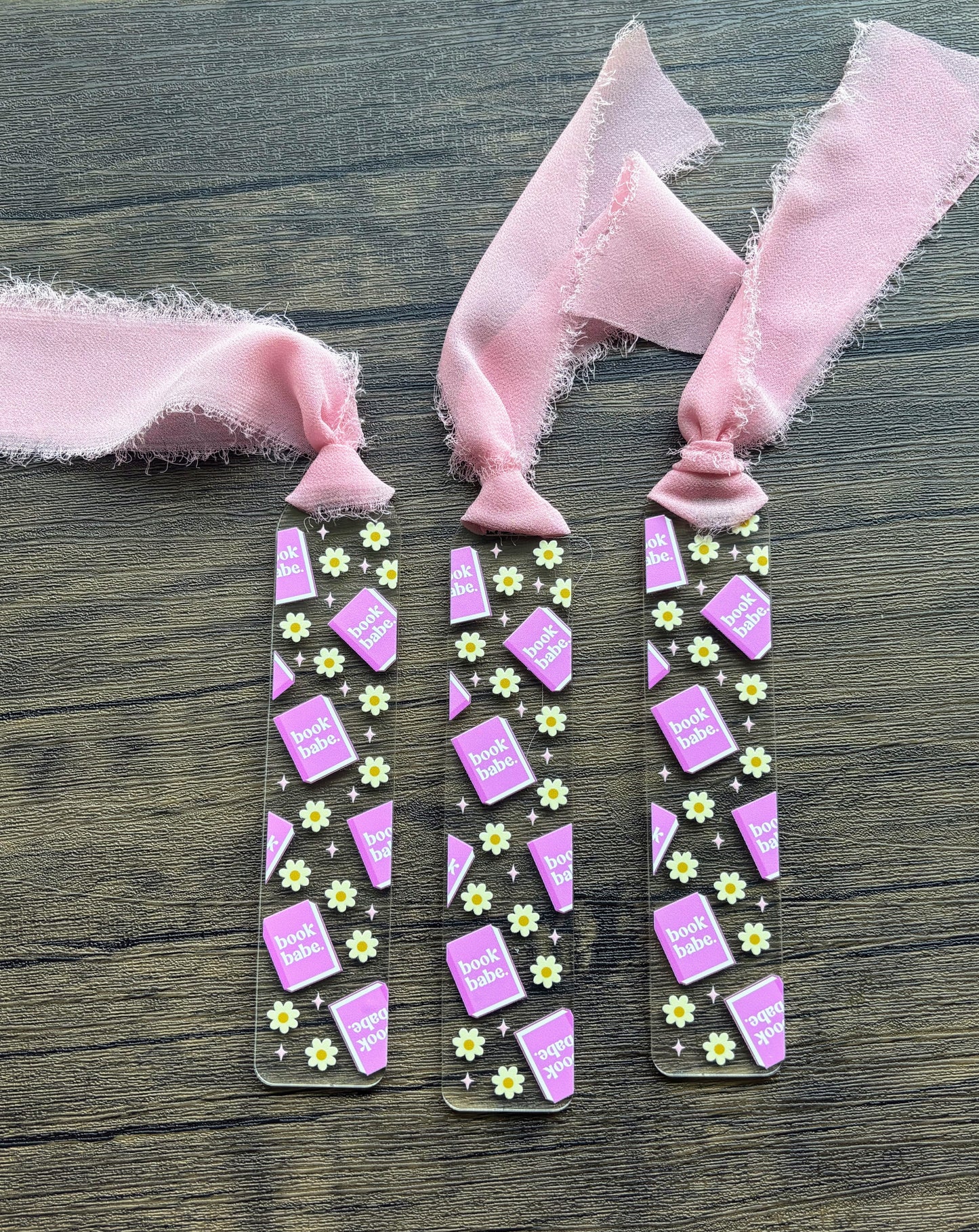 Book Babe with Daisies Bookmark