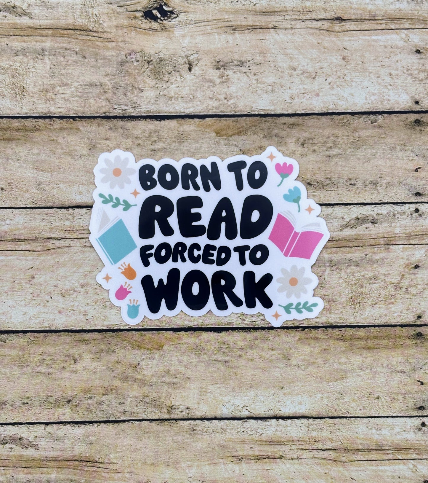 Funny Reading Sticker