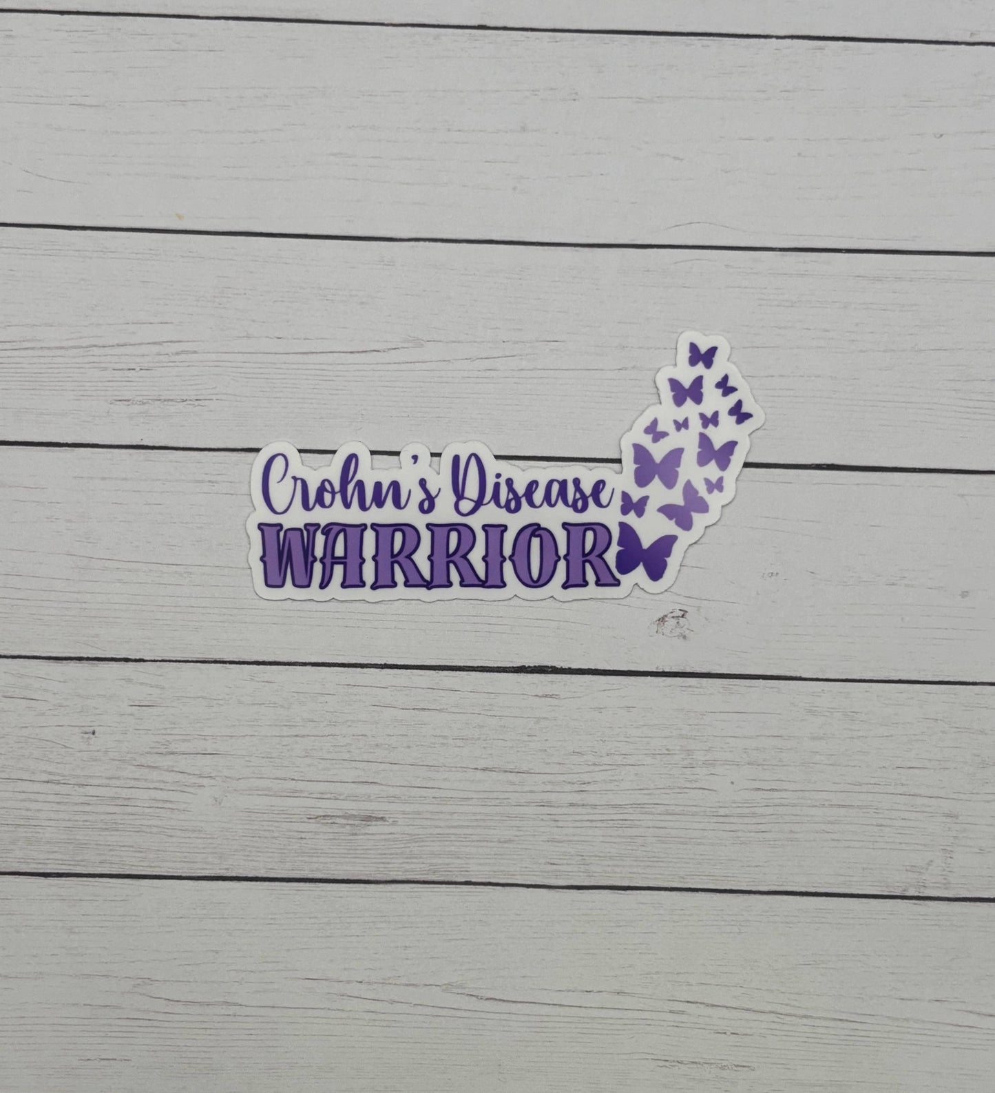 Crohn's Disease Warrior Butterflies Sticker
