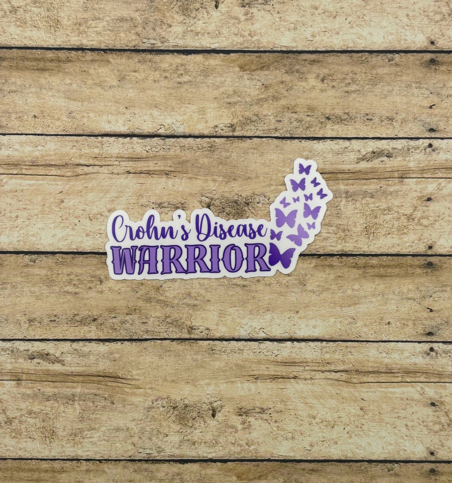 Crohn's Disease Warrior Butterflies Sticker