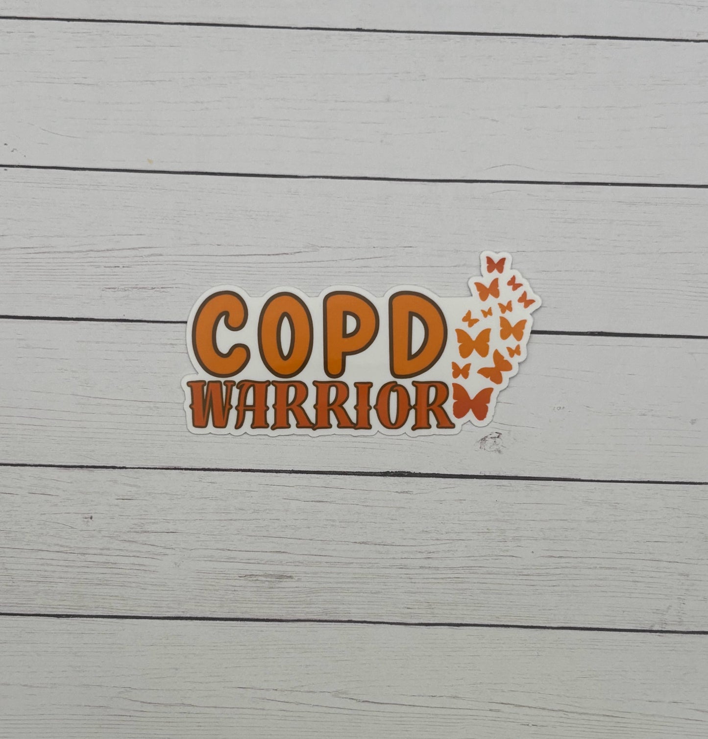 COPD Warrior Butterflies Sticker